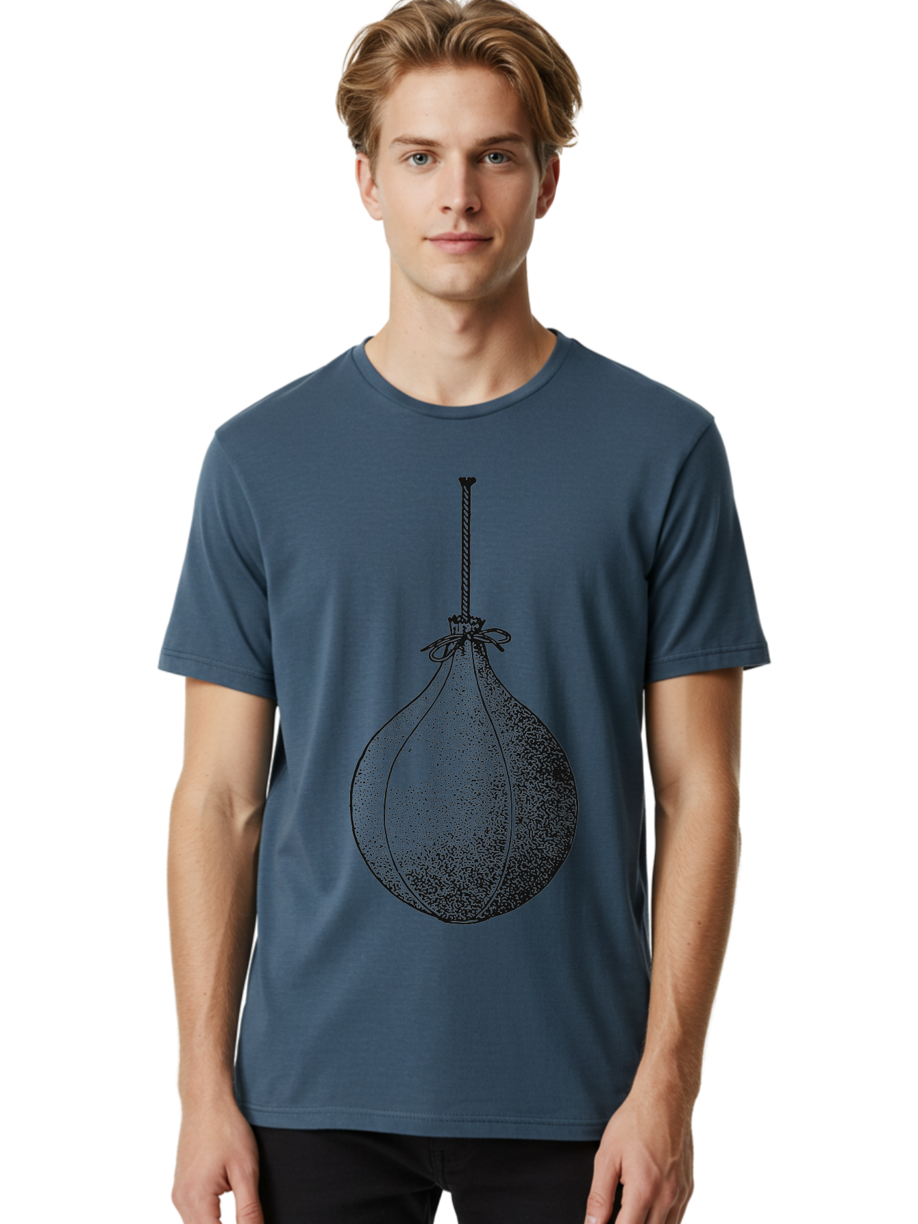 The Swinging Legacy Men'S Graphic Tee, 100% Cotton, Comfortable Casual Summer Wear, Machine Washable, Christmas Bauble, Hanging Ornament, Festive Decoration, Black Illustration, Stippled Art, Holiday Decor, Glass Ornament Aae723 6