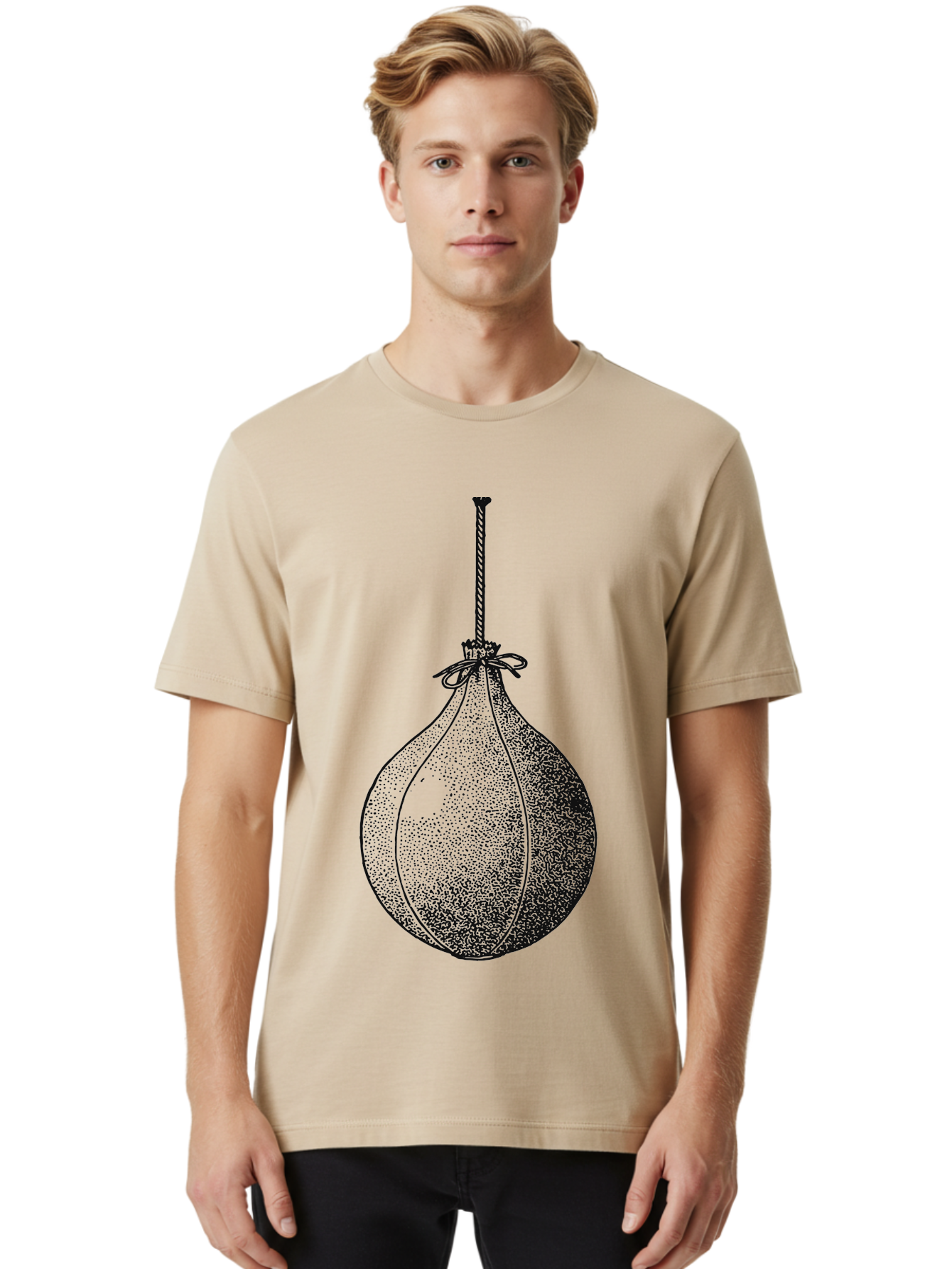 The Swinging Legacy Men'S Graphic Tee, 100% Cotton, Comfortable Casual Summer Wear, Machine Washable, Christmas Bauble, Hanging Ornament, Festive Decoration, Black Illustration, Stippled Art, Holiday Decor, Glass Ornament Aae723 12