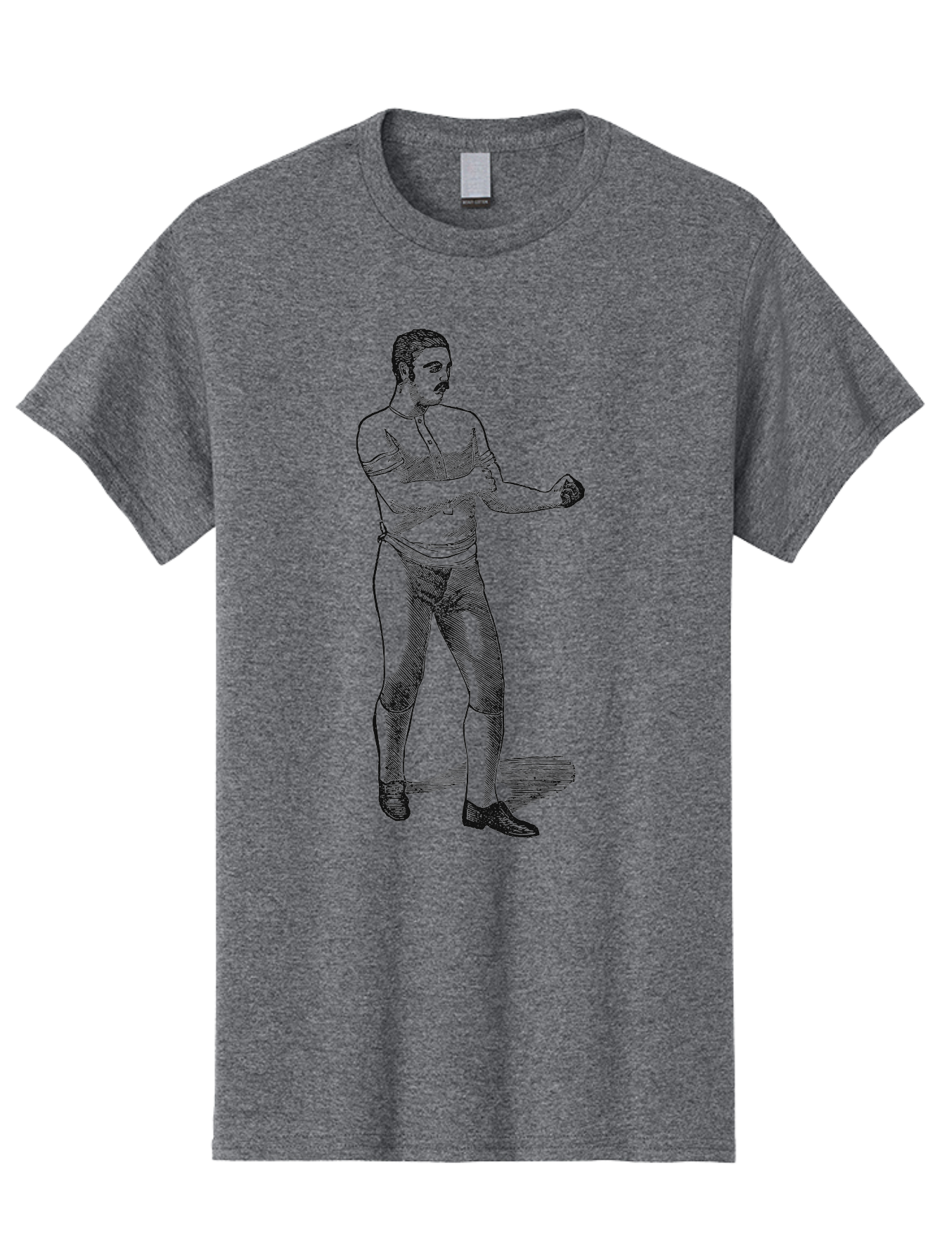 The Vintage Fighter Men'S Graphic Tee, 100% Cotton, Comfortable Casual Summer Wear, Machine Washable, Boxing Stance, Pugilist, Fighter, Boxing Gloves, Combat Sports, Martial Arts, Athletic Pose, Fighting Stance Aae724 15