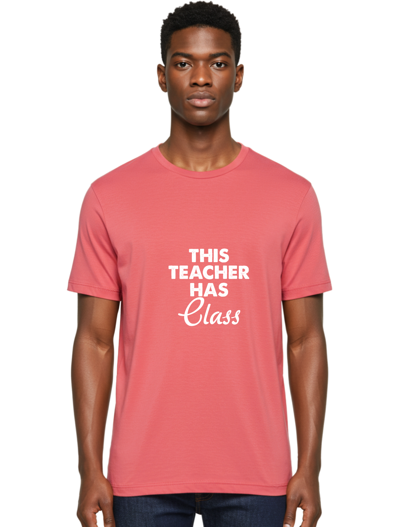 This Teacher Has Class Men'S Graphic Tee, 100% Cotton, Comfortable Casual Summer Wear, Machine Washable, Teacher Appreciation, Educational Humor, Classroom Inspiration, Teacher Pride, Funny Teacher Quotes, Classroom Decor, Teacher Gifts Aae734 8