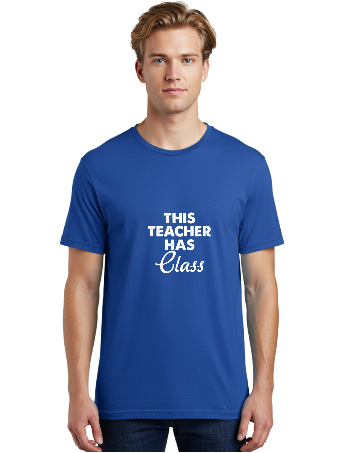This Teacher Has Class Men'S Graphic Tee, 100% Cotton, Comfortable Casual Summer Wear, Machine Washable, Teacher Appreciation, Educational Humor, Classroom Inspiration, Teacher Pride, Funny Teacher Quotes, Classroom Decor, Teacher Gifts Aae734 6