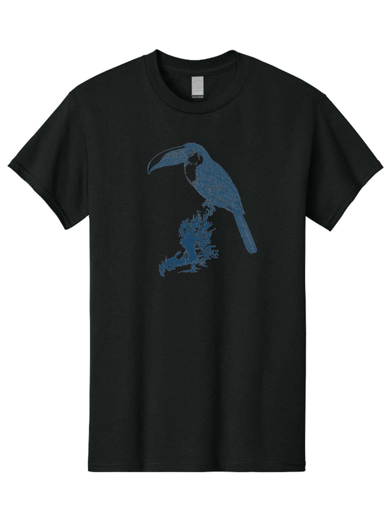 Toucan Roost Men'S Graphic Tee, 100% Cotton, Comfortable Casual Summer Wear, Machine Washable, Toucan Bird, Exotic Wildlife, Tropical Forest, Colorful Plumage, Large Beak, Bird Watching, Nature Lovers, Wildlife Art, Bird Illustrations, Aae749 11