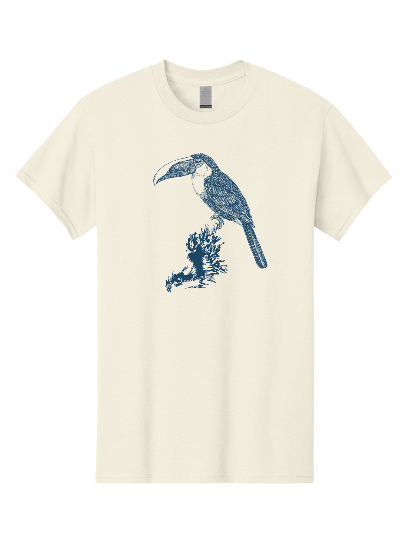 Toucan Roost Men'S Graphic Tee, 100% Cotton, Comfortable Casual Summer Wear, Machine Washable, Toucan Bird, Exotic Wildlife, Tropical Forest, Colorful Plumage, Large Beak, Bird Watching, Nature Lovers, Wildlife Art, Bird Illustrations, Aae749 25