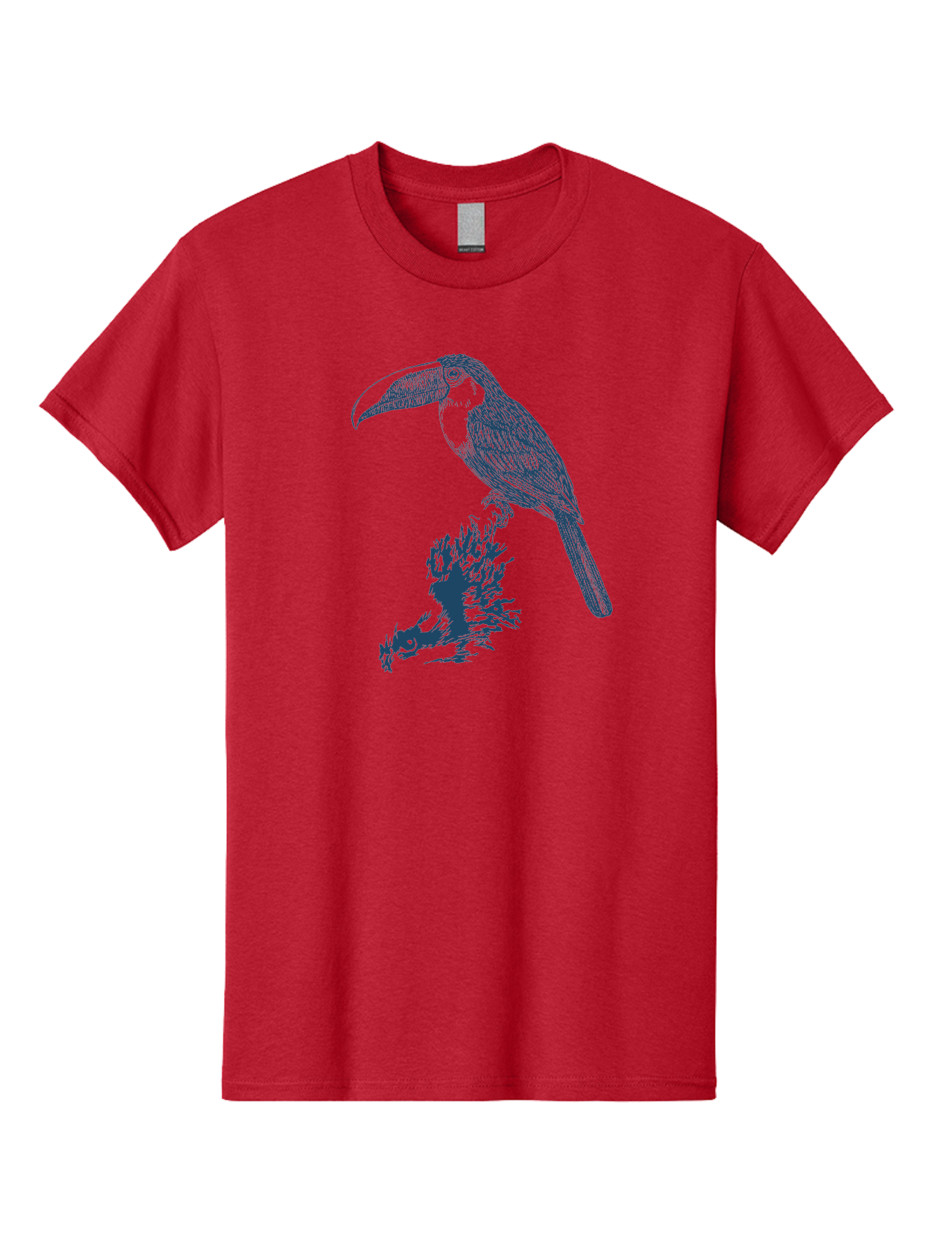 Toucan Roost Men'S Graphic Tee, 100% Cotton, Comfortable Casual Summer Wear, Machine Washable, Toucan Bird, Exotic Wildlife, Tropical Forest, Colorful Plumage, Large Beak, Bird Watching, Nature Lovers, Wildlife Art, Bird Illustrations, Aae749 9