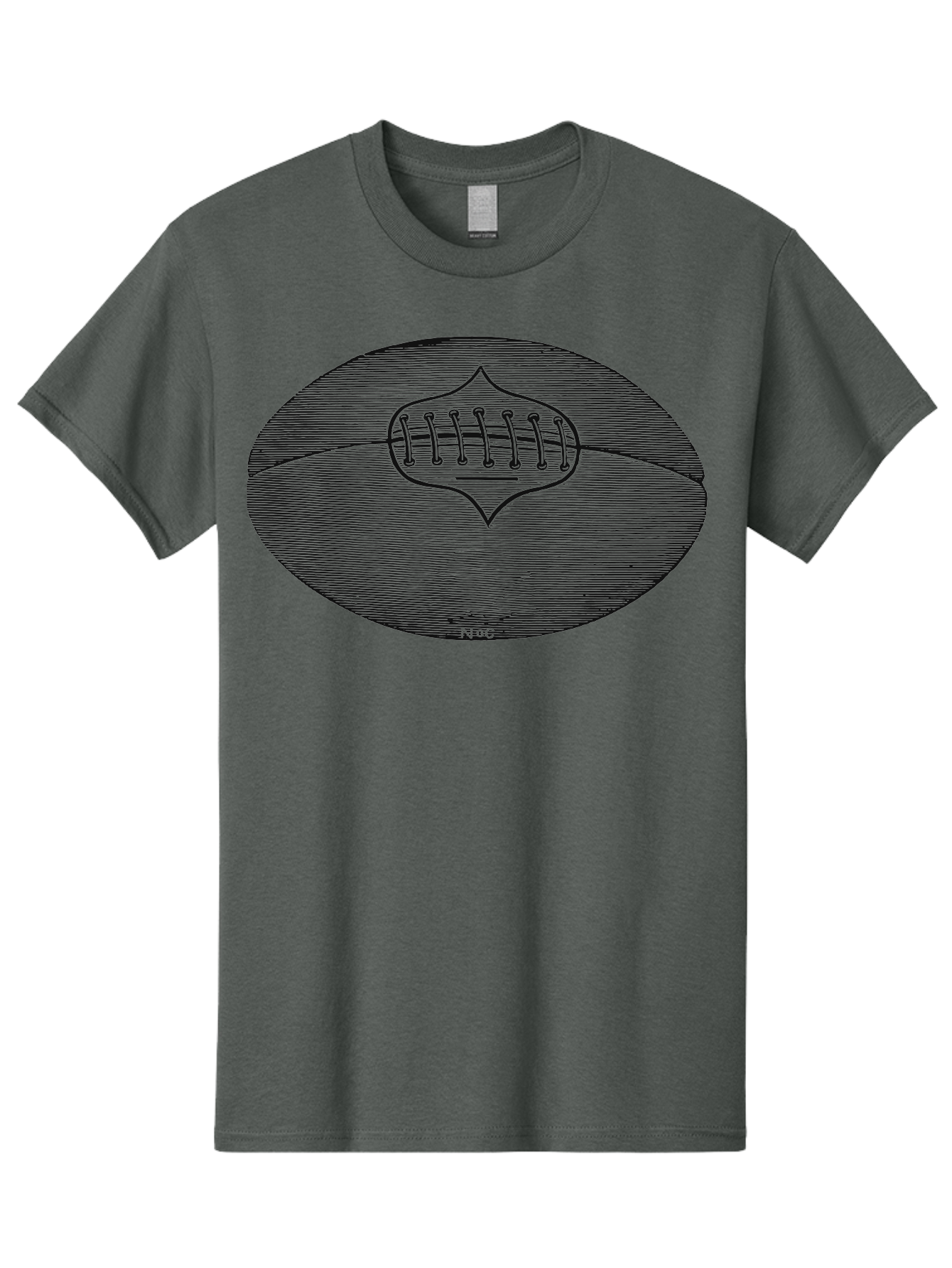 Toughkick Men'S Graphic Tee, 100% Cotton, Comfortable Casual Summer Wear, Machine Washable, American Football, Sports Equipment, Gridiron Football, Athletic Gear, Football Laces, Sports Icon, N O C Logo, Football Graphic, Sports Symbol Aae750 27
