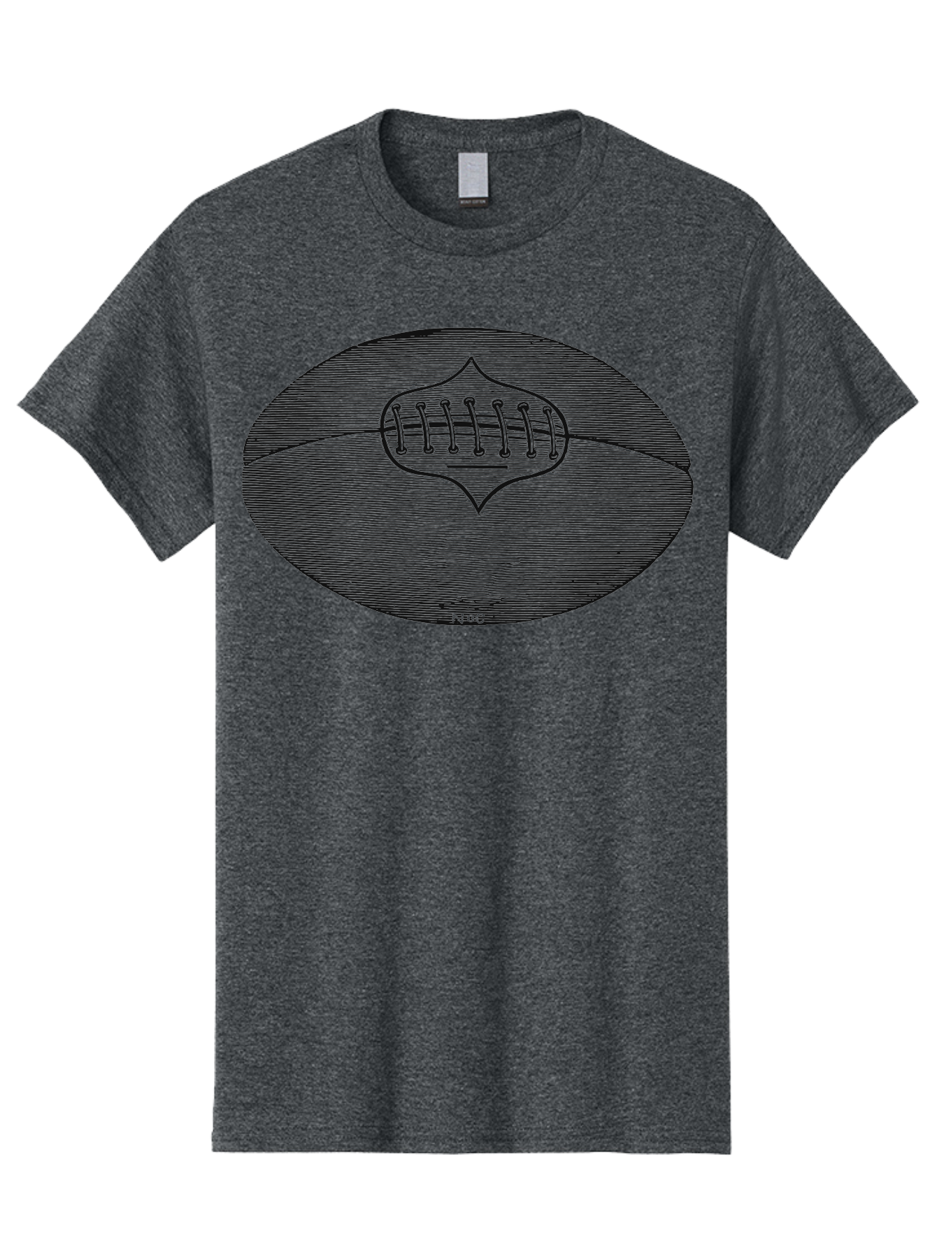 Toughkick Men'S Graphic Tee, 100% Cotton, Comfortable Casual Summer Wear, Machine Washable, American Football, Sports Equipment, Gridiron Football, Athletic Gear, Football Laces, Sports Icon, N O C Logo, Football Graphic, Sports Symbol Aae750 25
