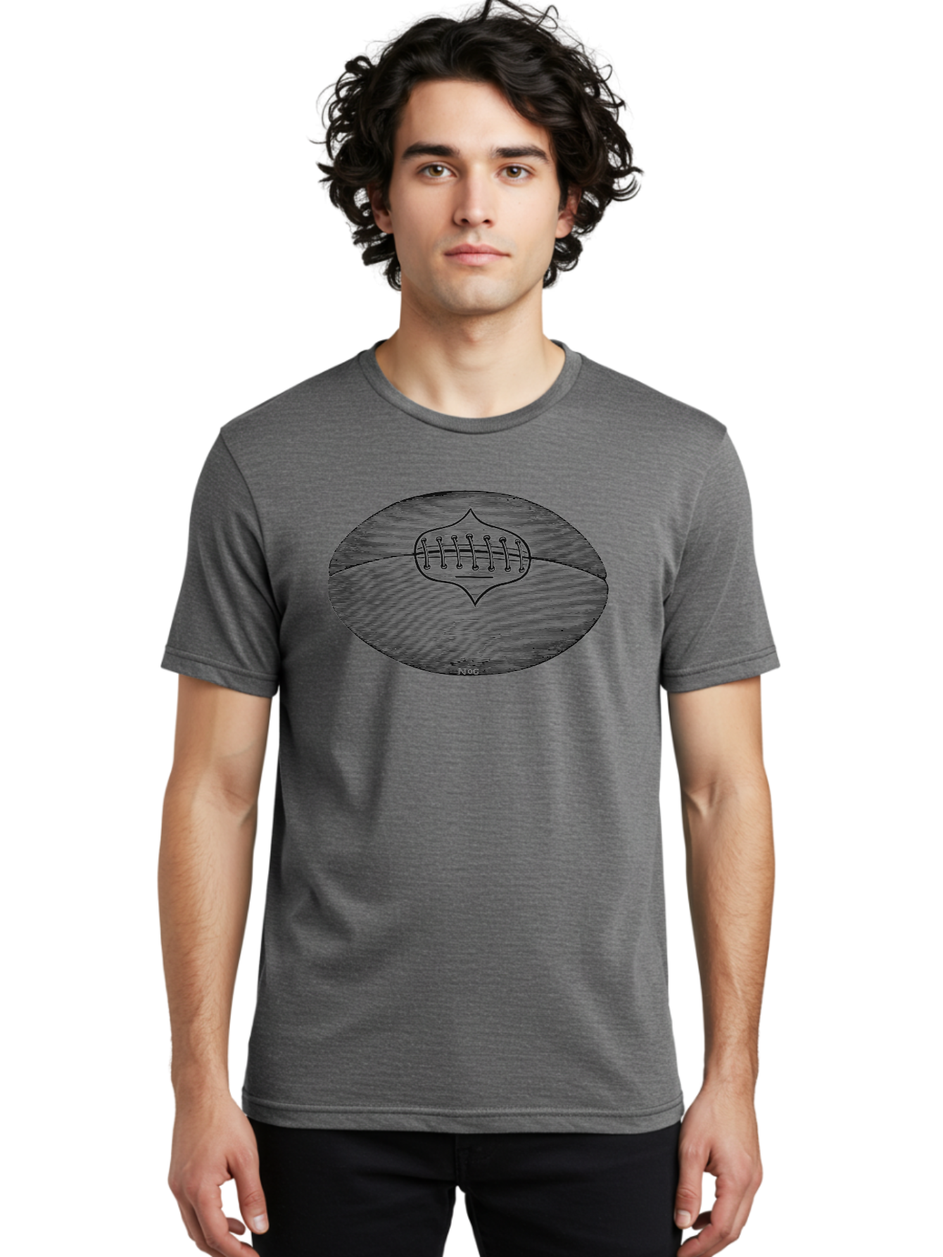 Toughkick Men'S Graphic Tee, 100% Cotton, Comfortable Casual Summer Wear, Machine Washable, American Football, Sports Equipment, Gridiron Football, Athletic Gear, Football Laces, Sports Icon, N O C Logo, Football Graphic, Sports Symbol Aae750 12