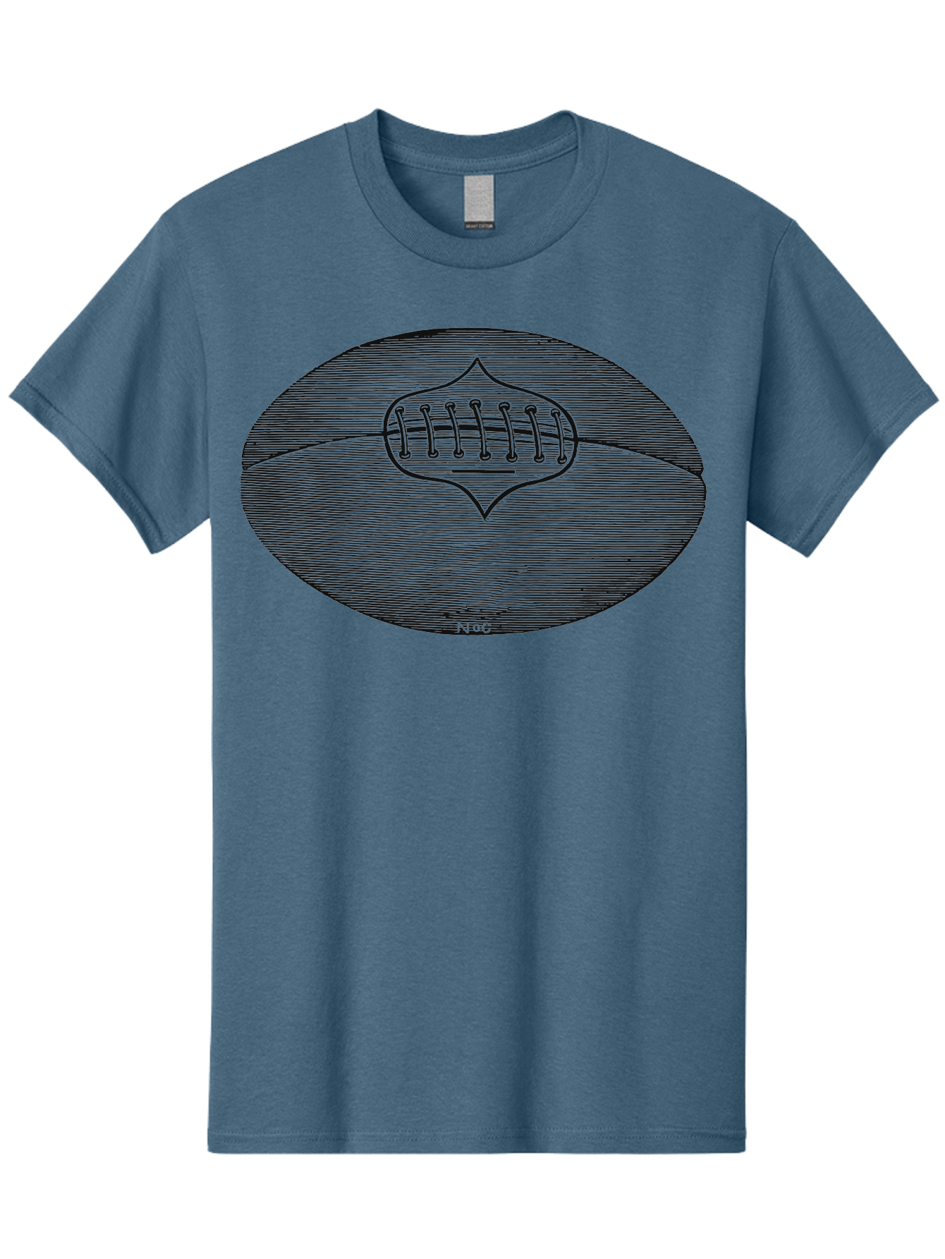 Toughkick Men'S Graphic Tee, 100% Cotton, Comfortable Casual Summer Wear, Machine Washable, American Football, Sports Equipment, Gridiron Football, Athletic Gear, Football Laces, Sports Icon, N O C Logo, Football Graphic, Sports Symbol Aae750 13