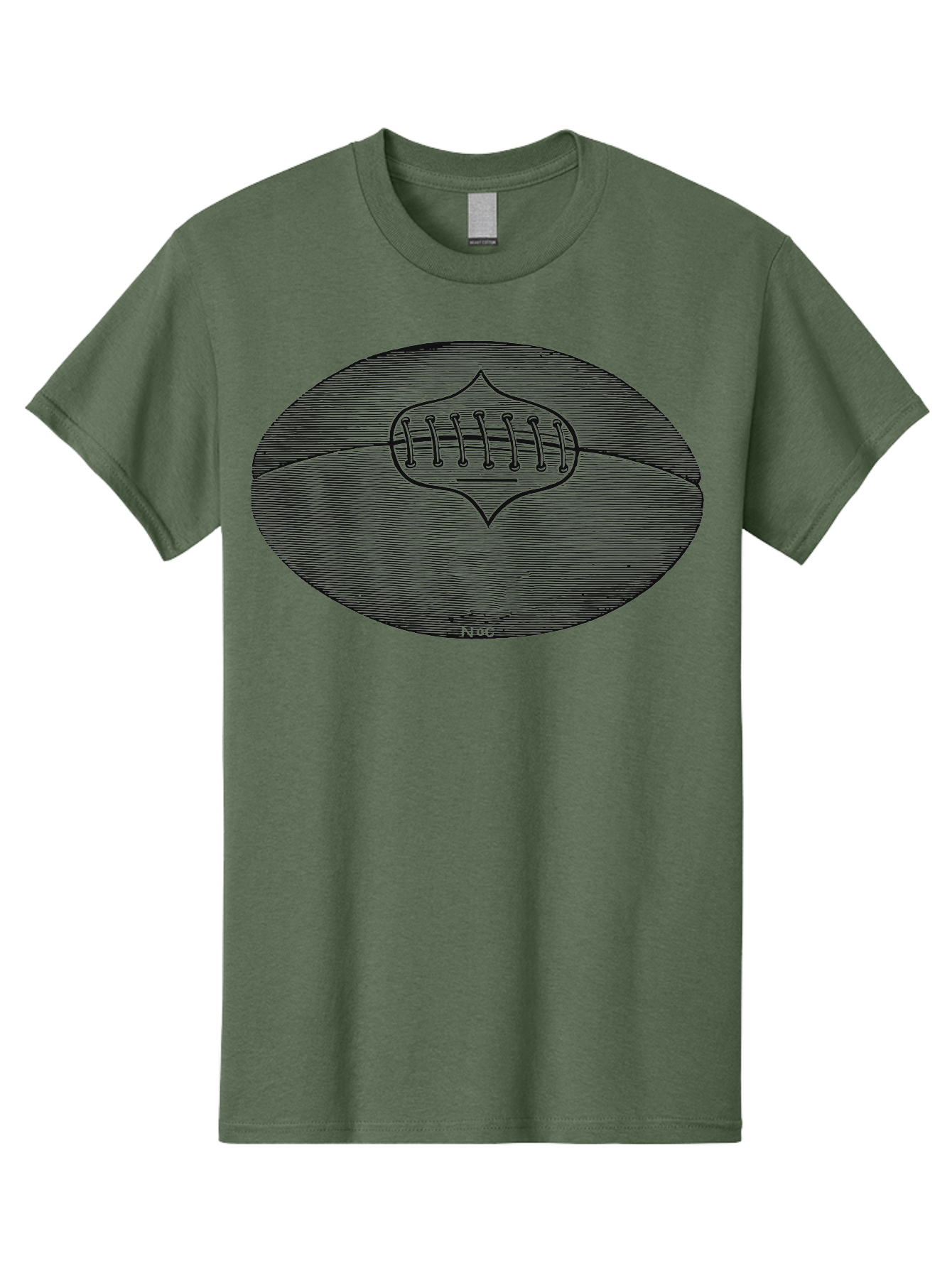 Toughkick Men'S Graphic Tee, 100% Cotton, Comfortable Casual Summer Wear, Machine Washable, American Football, Sports Equipment, Gridiron Football, Athletic Gear, Football Laces, Sports Icon, N O C Logo, Football Graphic, Sports Symbol Aae750 9