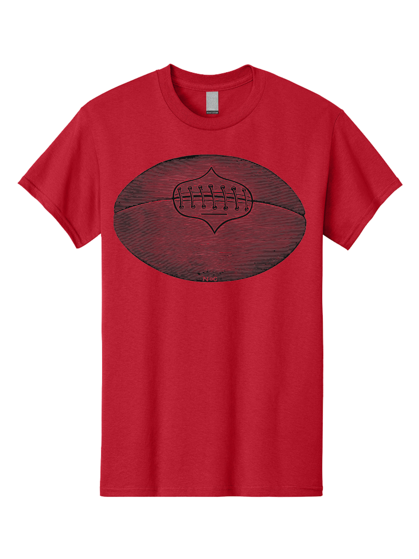 Toughkick Men'S Graphic Tee, 100% Cotton, Comfortable Casual Summer Wear, Machine Washable, American Football, Sports Equipment, Gridiron Football, Athletic Gear, Football Laces, Sports Icon, N O C Logo, Football Graphic, Sports Symbol Aae750 19