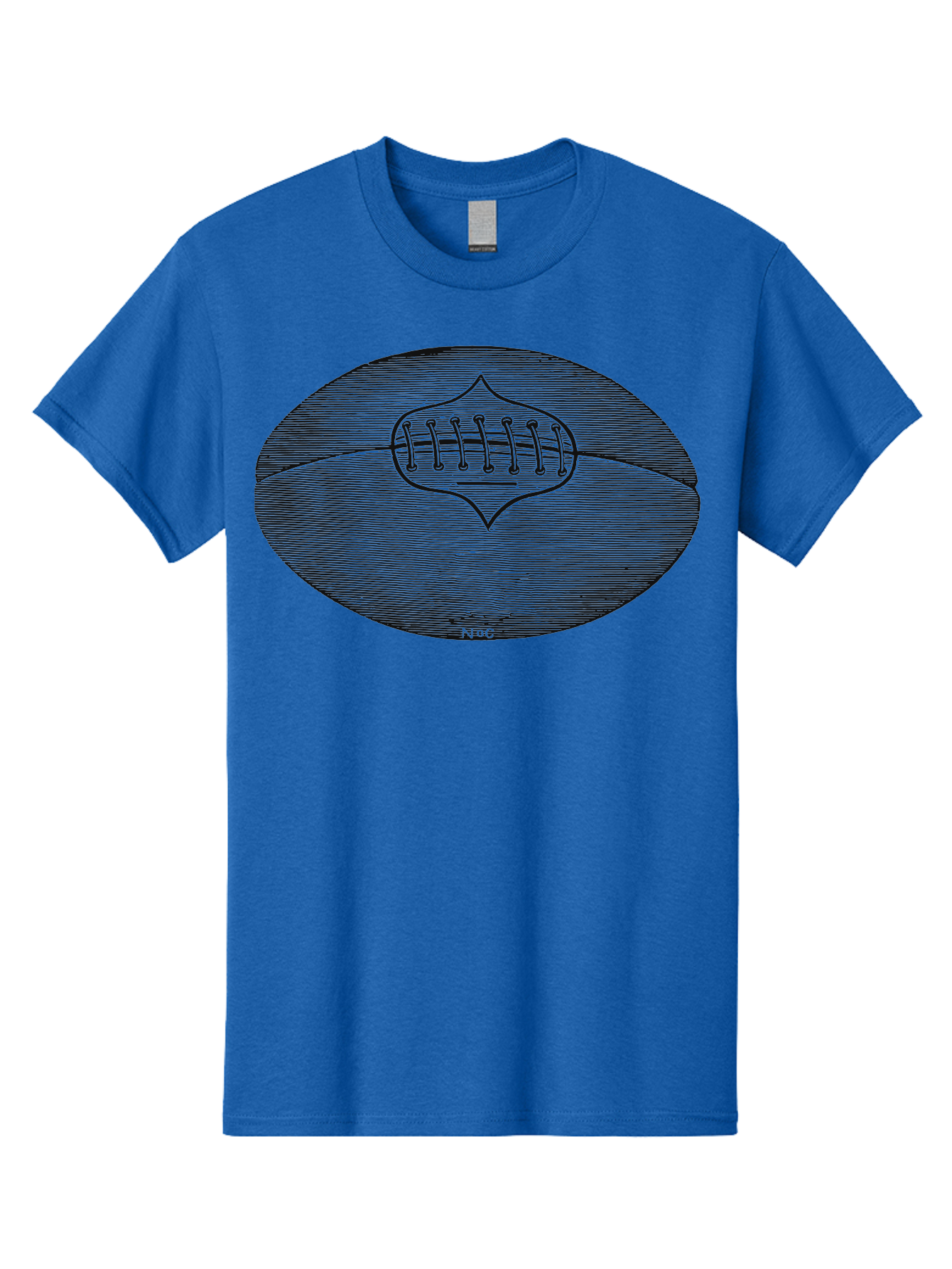 Toughkick Men'S Graphic Tee, 100% Cotton, Comfortable Casual Summer Wear, Machine Washable, American Football, Sports Equipment, Gridiron Football, Athletic Gear, Football Laces, Sports Icon, N O C Logo, Football Graphic, Sports Symbol Aae750 29