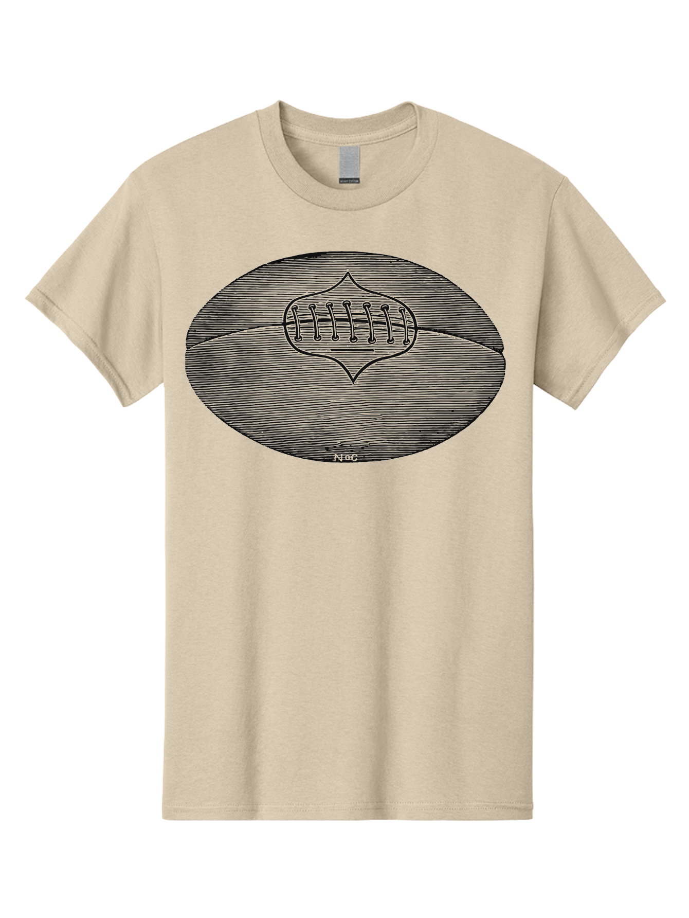 Toughkick Men'S Graphic Tee, 100% Cotton, Comfortable Casual Summer Wear, Machine Washable, American Football, Sports Equipment, Gridiron Football, Athletic Gear, Football Laces, Sports Icon, N O C Logo, Football Graphic, Sports Symbol Aae750 23