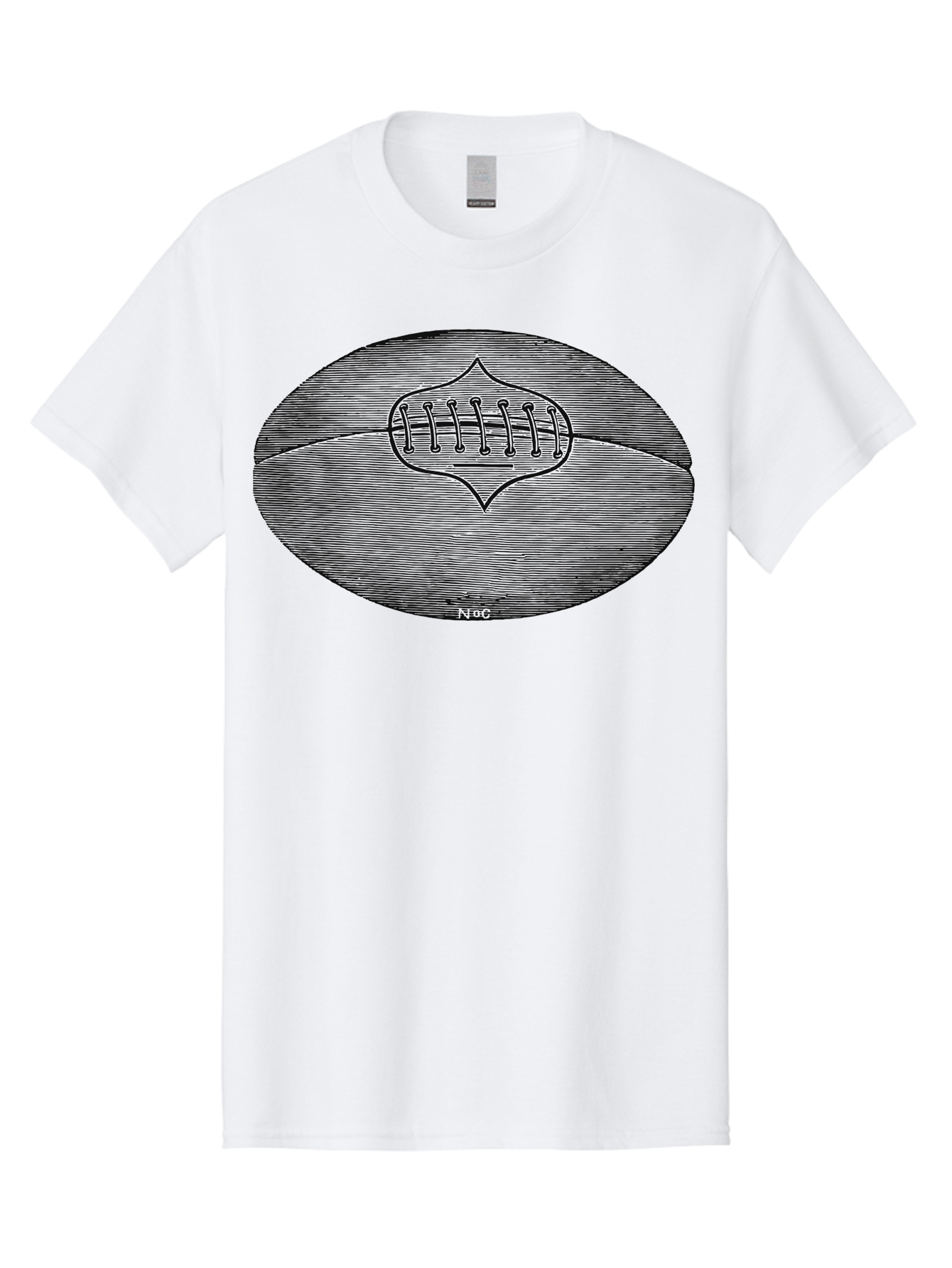 Toughkick Men'S Graphic Tee, 100% Cotton, Comfortable Casual Summer Wear, Machine Washable, American Football, Sports Equipment, Gridiron Football, Athletic Gear, Football Laces, Sports Icon, N O C Logo, Football Graphic, Sports Symbol Aae750 17