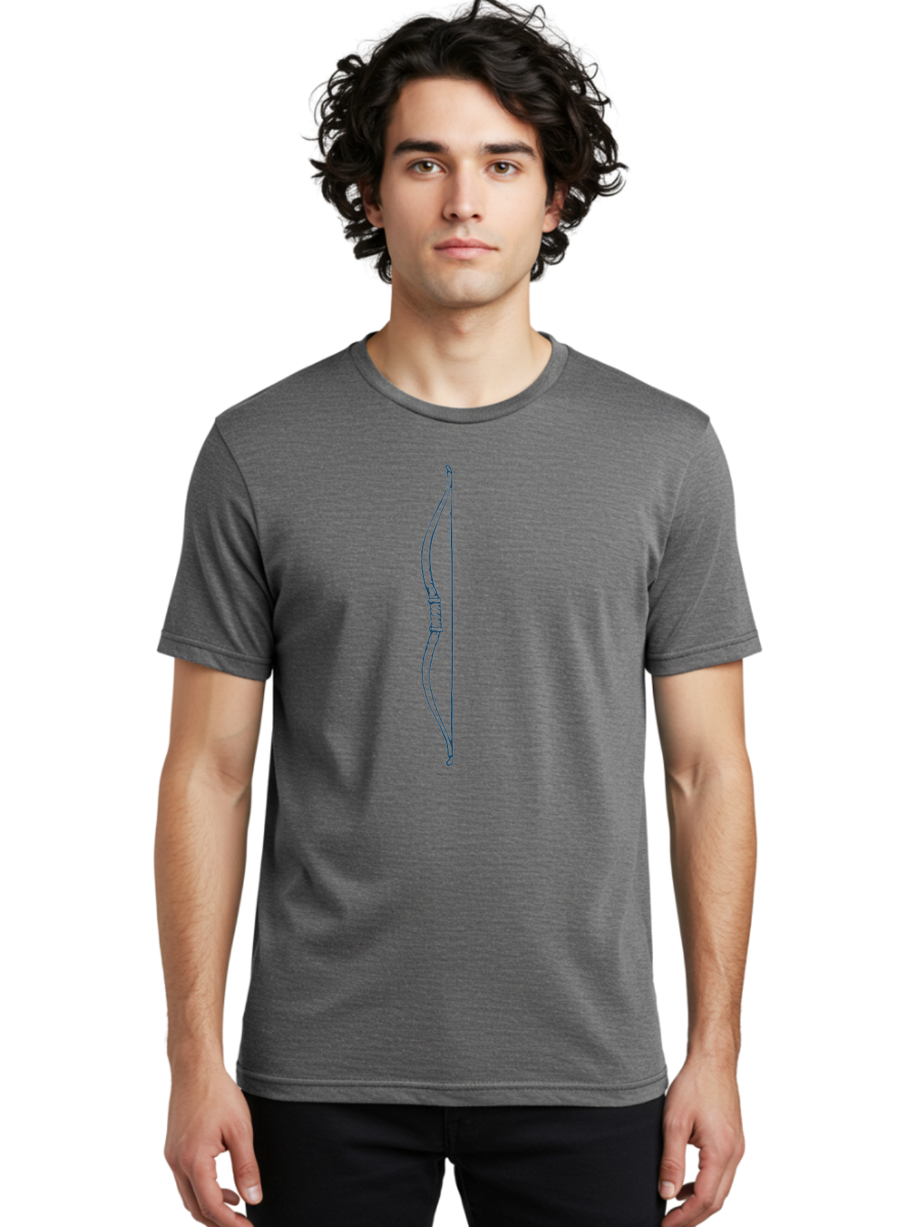 Traditional Hunting Bow Men'S Graphic Tee, 100% Cotton, Comfortable Casual Summer Wear, Machine Washable, Recurve Bow, Archery Equipment, Traditional Bow, Hunting Gear, Outdoor Sports, Precision Shooting, Bow Design Aae751 18