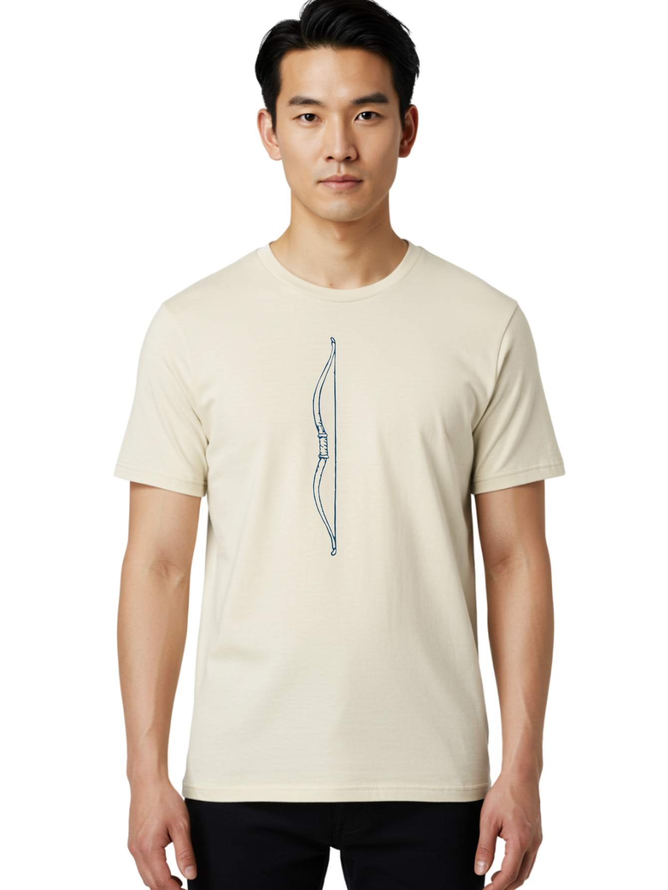 Traditional Hunting Bow Men'S Graphic Tee, 100% Cotton, Comfortable Casual Summer Wear, Machine Washable, Recurve Bow, Archery Equipment, Traditional Bow, Hunting Gear, Outdoor Sports, Precision Shooting, Bow Design Aae751 22