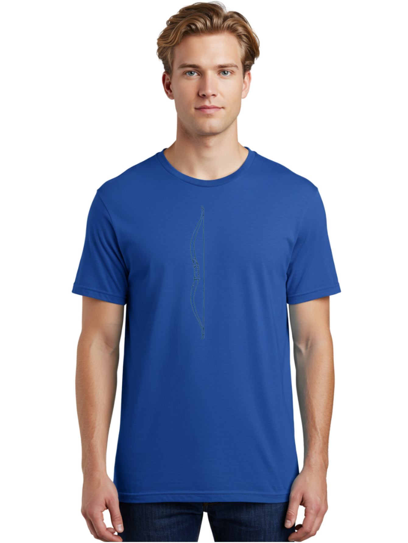 Traditional Hunting Bow Men'S Graphic Tee, 100% Cotton, Comfortable Casual Summer Wear, Machine Washable, Recurve Bow, Archery Equipment, Traditional Bow, Hunting Gear, Outdoor Sports, Precision Shooting, Bow Design Aae751 10