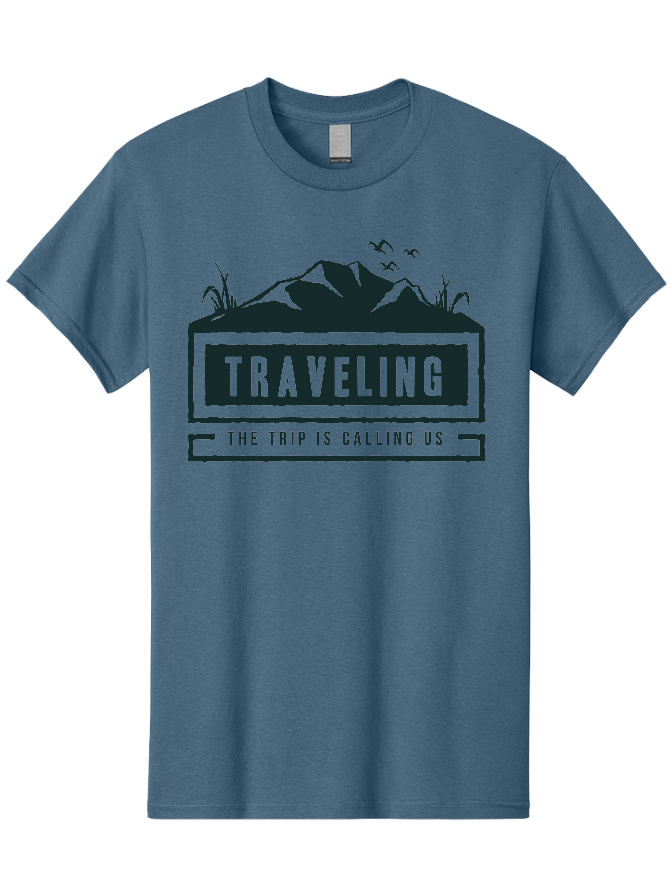 Traveling Men'S Graphic Tee, 100% Cotton, Comfortable Casual Summer Wear, Machine Washable, Travel Inspiration, Adventure Travel, Trip Planning, Wanderlust, Explore The World, Travel Blog, Travel Guides, The Trip Is Calling Us, Birds Flying, Aae753 5