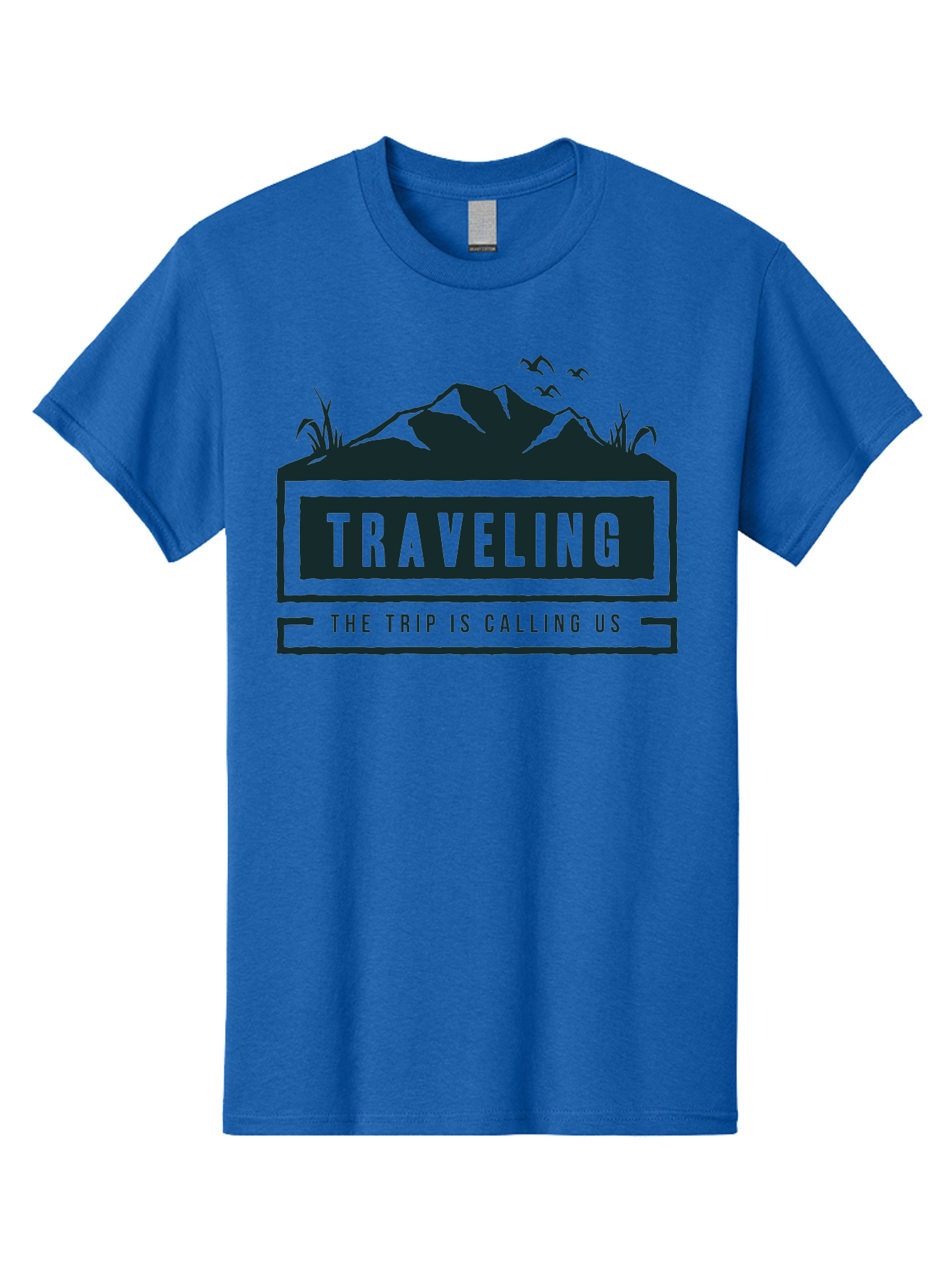 Traveling Men'S Graphic Tee, 100% Cotton, Comfortable Casual Summer Wear, Machine Washable, Travel Inspiration, Adventure Travel, Trip Planning, Wanderlust, Explore The World, Travel Blog, Travel Guides, The Trip Is Calling Us, Birds Flying, Aae753 17