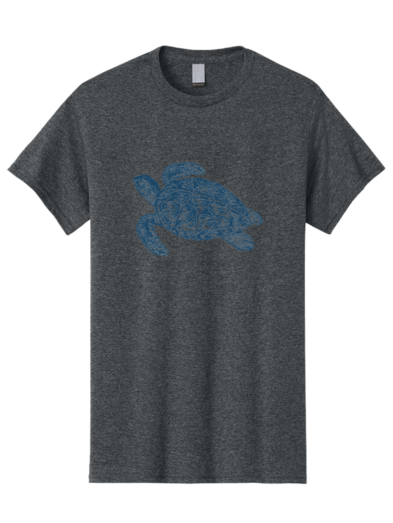 Turtle Drift Men'S Graphic Tee, 100% Cotton, Comfortable Casual Summer Wear, Machine Washable, Sea Turtle, Marine Life, Ocean Creature, Wildlife Conservation, Protected Species, Slow-Moving Animal, Shell Pattern, Blue Illustration, Aae763 9