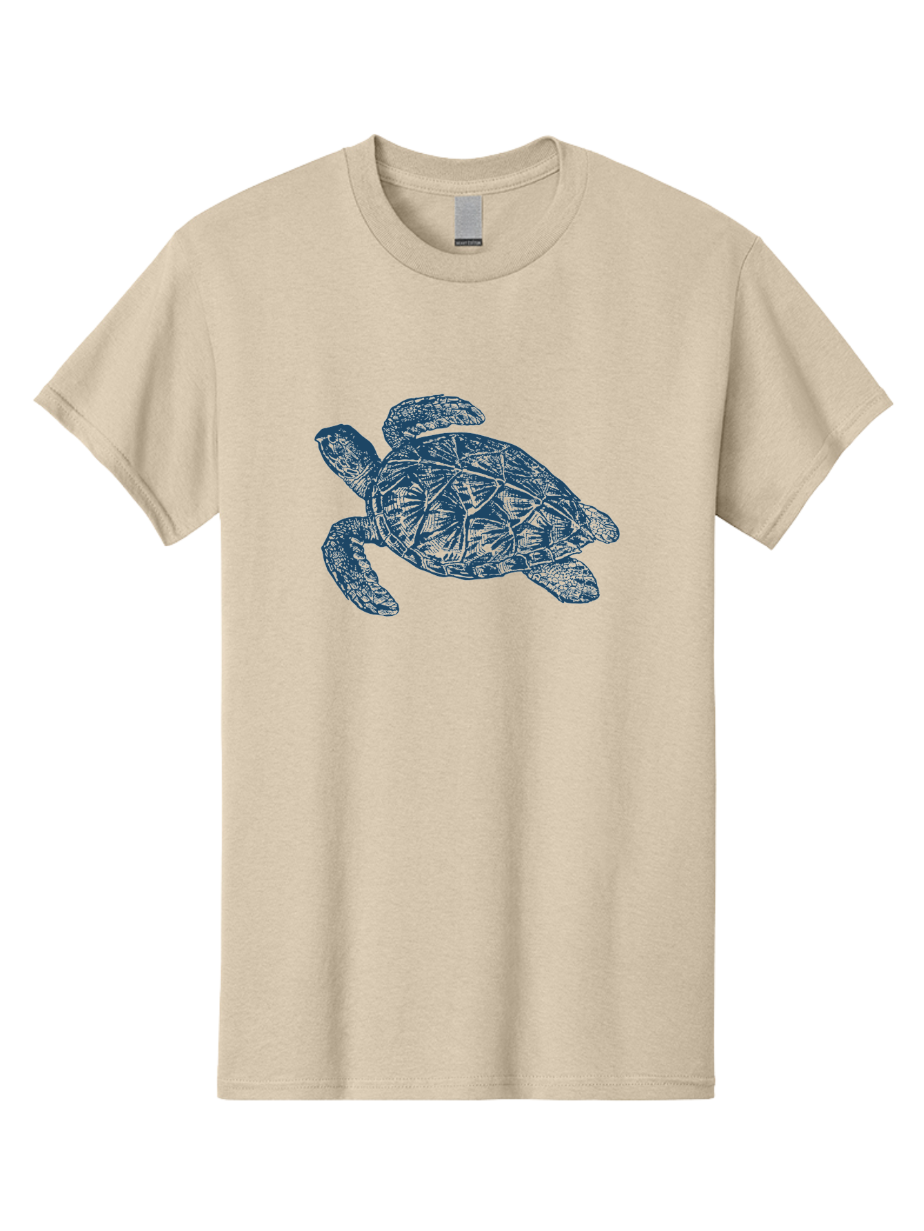 Turtle Drift Men'S Graphic Tee, 100% Cotton, Comfortable Casual Summer Wear, Machine Washable, Sea Turtle, Marine Life, Ocean Creature, Wildlife Conservation, Protected Species, Slow-Moving Animal, Shell Pattern, Blue Illustration, Aae763 17
