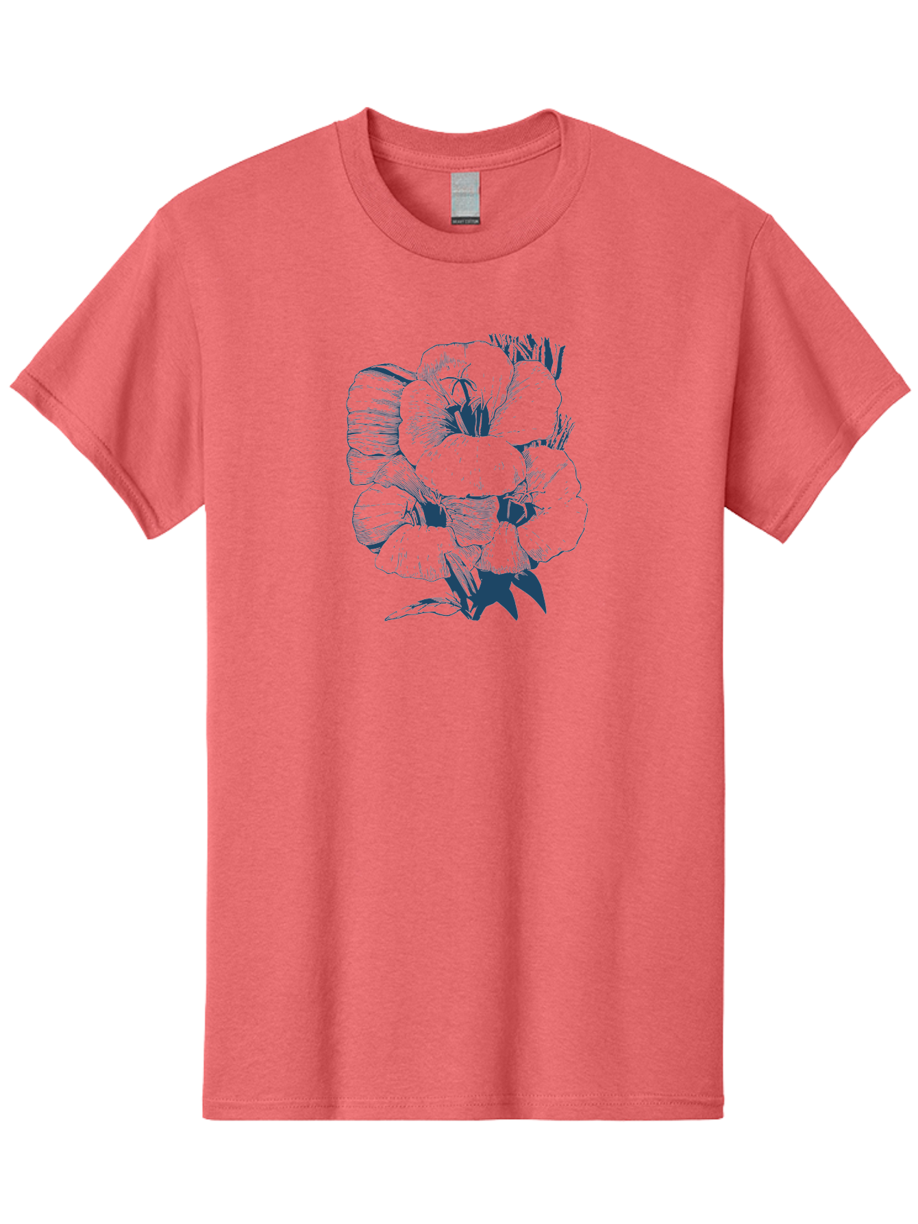 Velvet Bloom Men'S Graphic Tee, 100% Cotton, Comfortable Casual Summer Wear, Machine Washable, Hand-Drawn Pansy, Vintage Illustration, Floral Design, Blooming Flowers, Delicate Petals, Artistic Rendering, Botanical Art, Flower Sketch Aae768 25