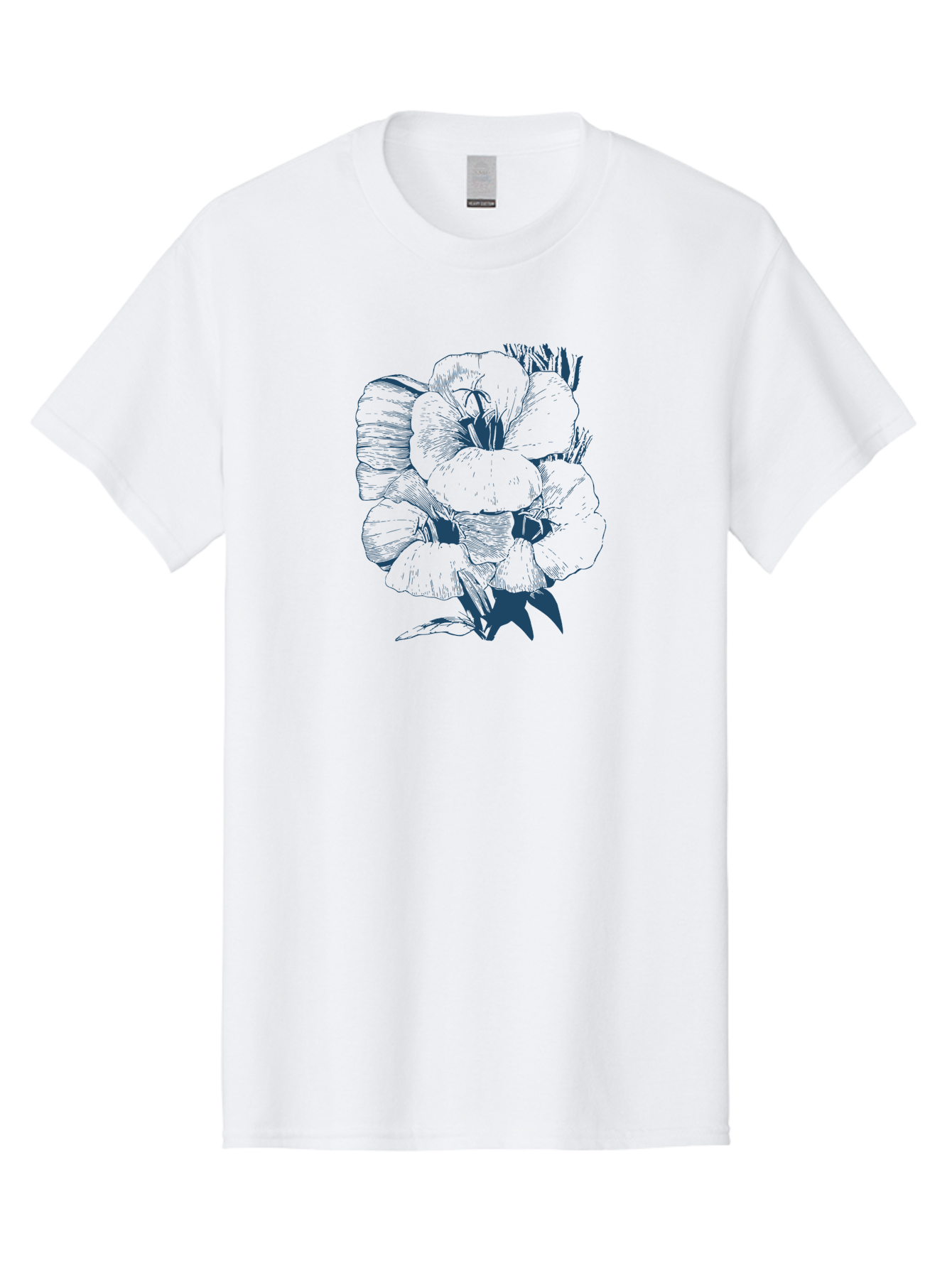 Velvet Bloom Men'S Graphic Tee, 100% Cotton, Comfortable Casual Summer Wear, Machine Washable, Hand-Drawn Pansy, Vintage Illustration, Floral Design, Blooming Flowers, Delicate Petals, Artistic Rendering, Botanical Art, Flower Sketch Aae768 23
