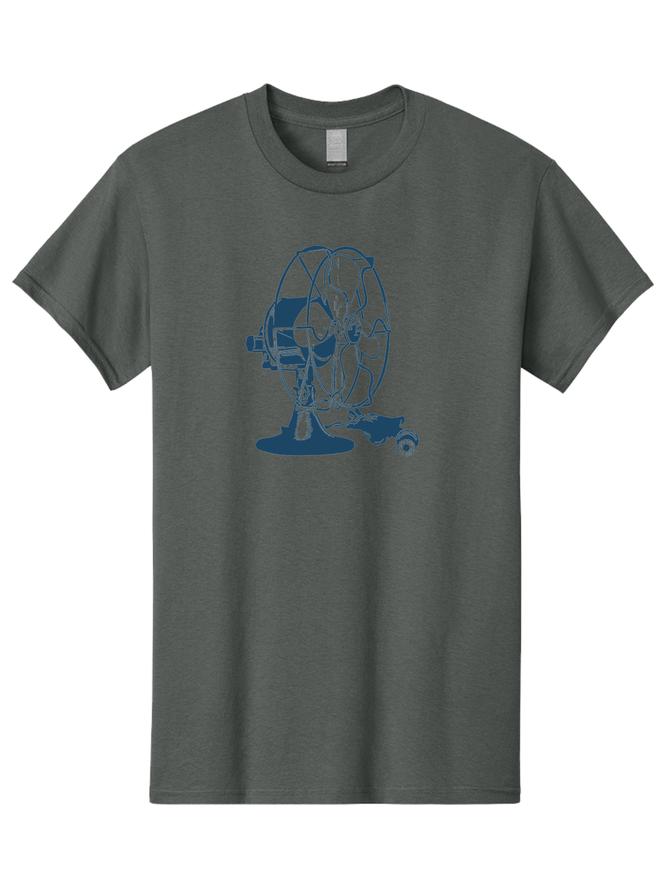 Ventilator Men'S Graphic Tee, 100% Cotton, Comfortable Casual Summer Wear, Machine Washable, Retro Electric Fan, Vintage Home Decor, Antique Appliance, Nostalgic Design, Classic Style, Rotating Blades, Power Cord Connection, Household Item, Aae770 3