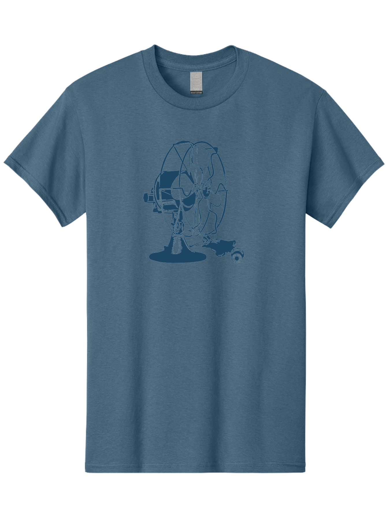 Ventilator Men'S Graphic Tee, 100% Cotton, Comfortable Casual Summer Wear, Machine Washable, Retro Electric Fan, Vintage Home Decor, Antique Appliance, Nostalgic Design, Classic Style, Rotating Blades, Power Cord Connection, Household Item, Aae770 27