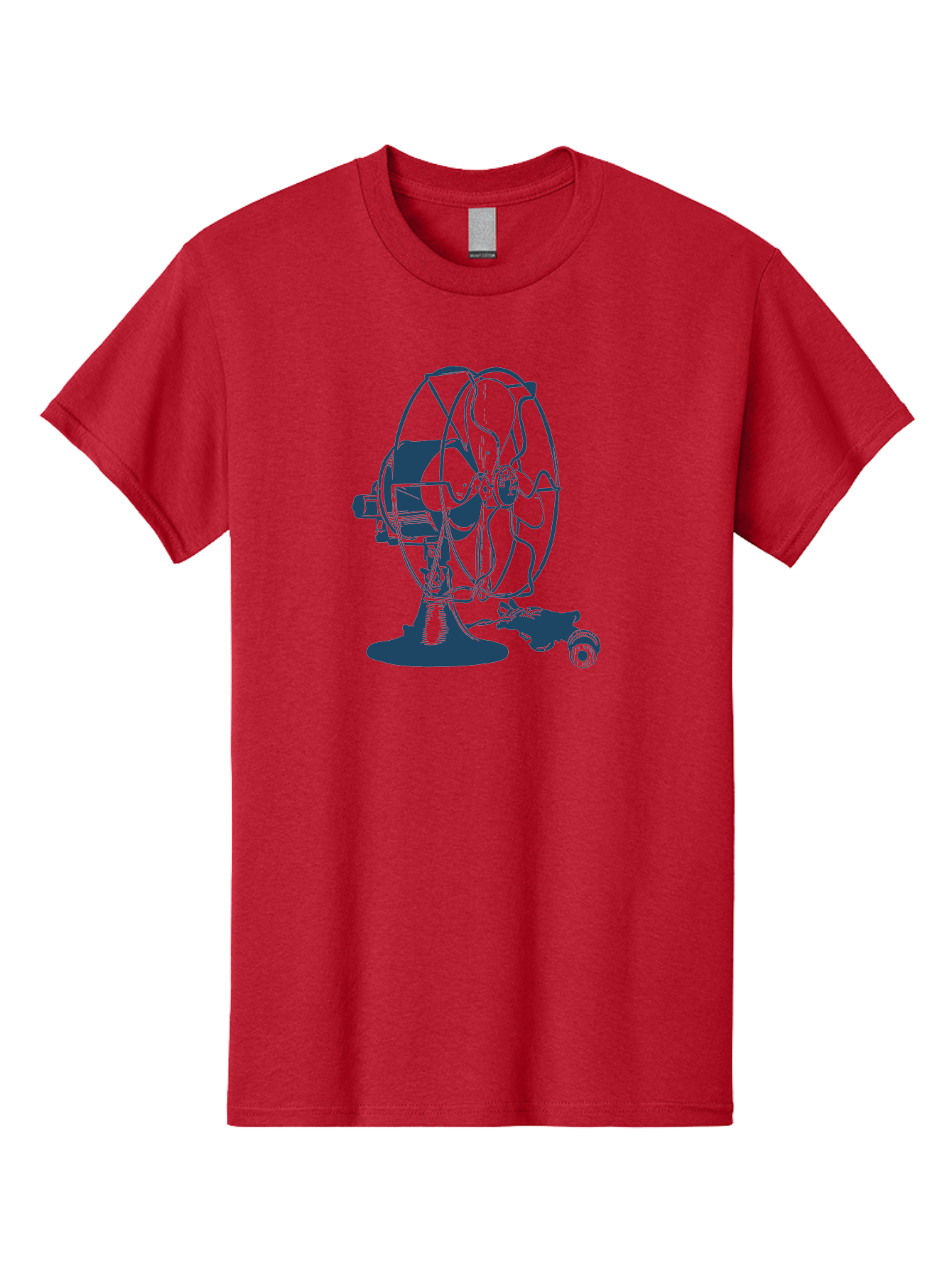 Ventilator Men'S Graphic Tee, 100% Cotton, Comfortable Casual Summer Wear, Machine Washable, Retro Electric Fan, Vintage Home Decor, Antique Appliance, Nostalgic Design, Classic Style, Rotating Blades, Power Cord Connection, Household Item, Aae770 19