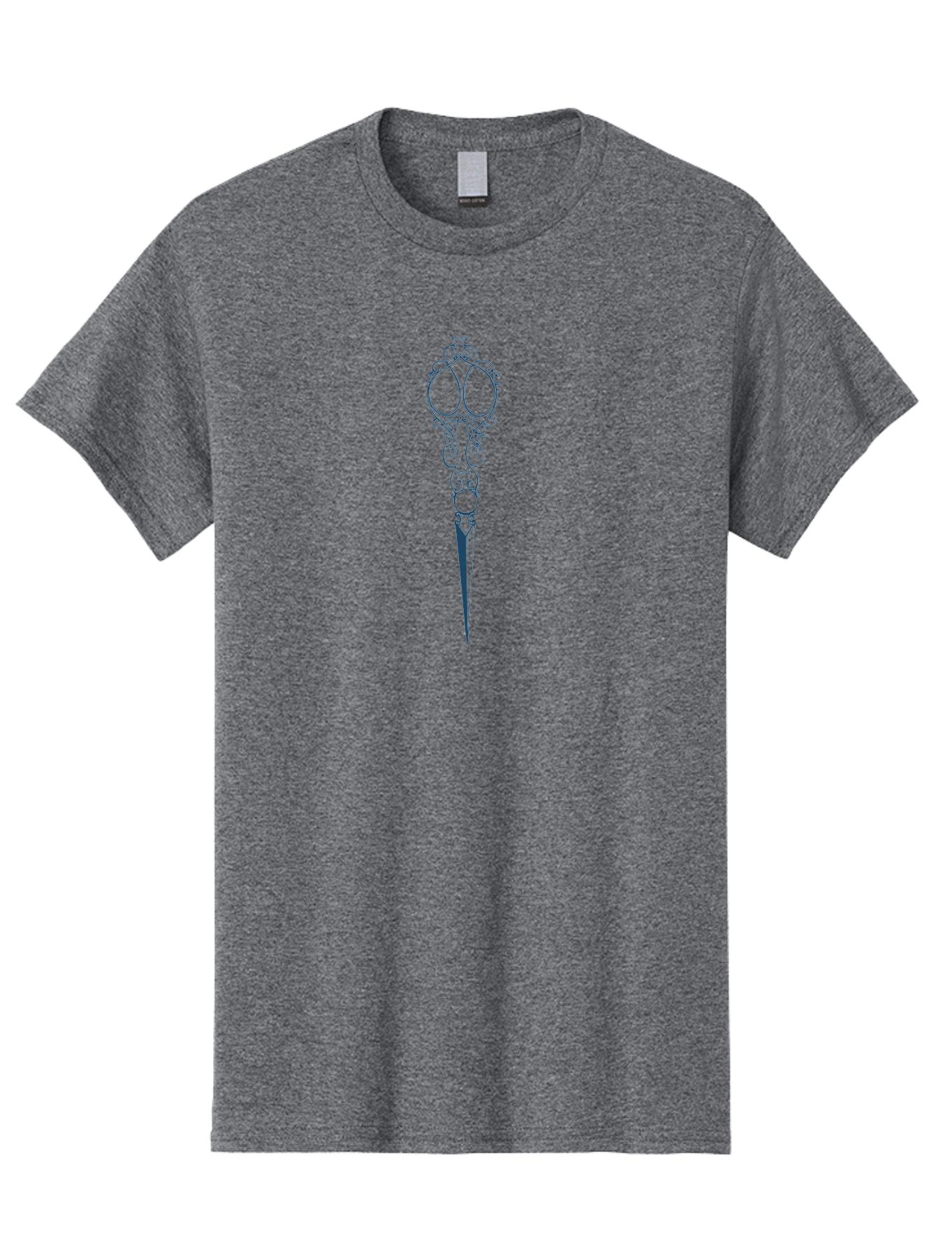 Victorian Scrollwork Scissors Men'S Graphic Tee, 100% Cotton, Comfortable Casual Summer Wear, Machine Washable, Vintage Hair Accessory, Ornate Design, Decorative Hairpin, Antique Style, Elegant Adornment, Hair Jewelry Aae777 7