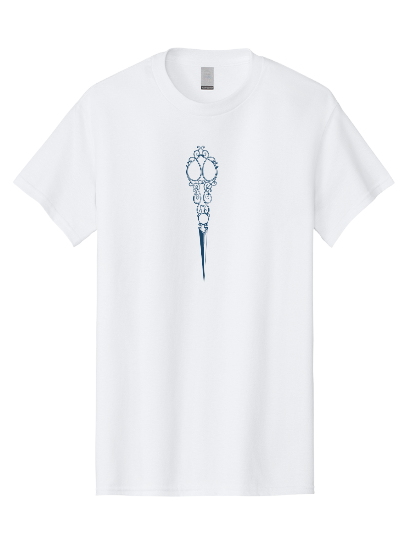 Victorian Scrollwork Scissors Men'S Graphic Tee, 100% Cotton, Comfortable Casual Summer Wear, Machine Washable, Vintage Hair Accessory, Ornate Design, Decorative Hairpin, Antique Style, Elegant Adornment, Hair Jewelry Aae777 25