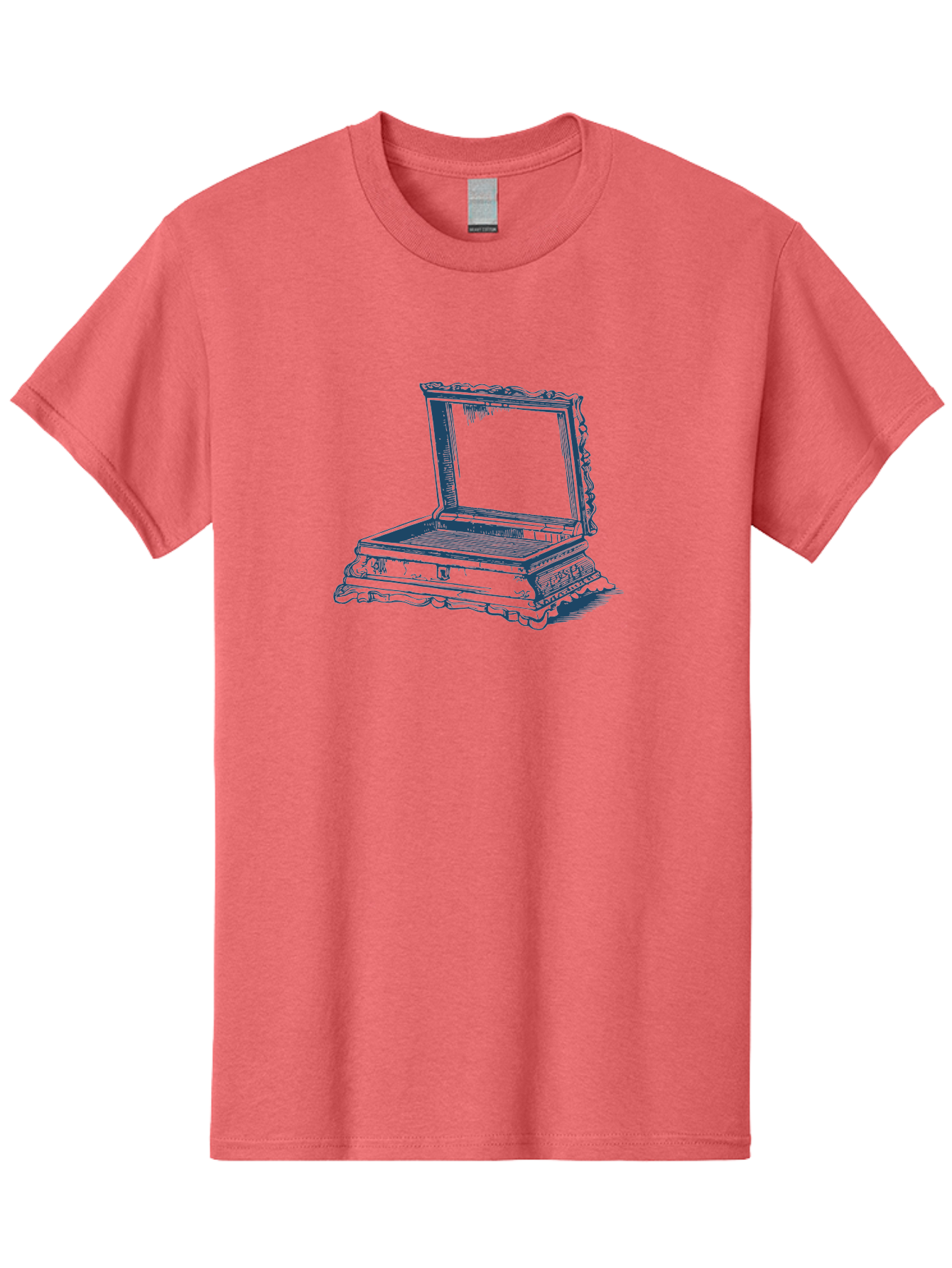 Victorian Style Jewelry Case Men'S Graphic Tee, 100% Cotton, Comfortable Casual Summer Wear, Machine Washable, Ornate Jewelry Box, Open Lid, Decorative Mirror, Vintage Design, Luxurious Storage, Beauty Accessories, Antique Style, Elegance Aae778 15