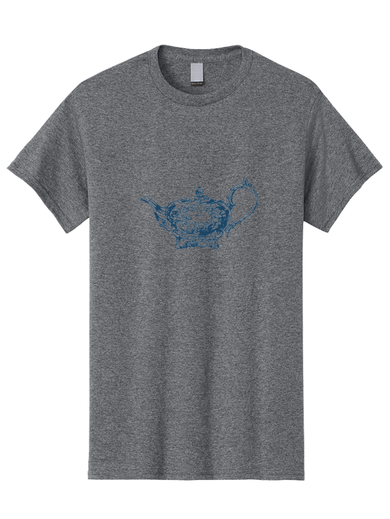 Victorian Tea Ritual Men'S Graphic Tee, 100% Cotton, Comfortable Casual Summer Wear, Machine Washable, Ornate Teapot, Aladdin'S Lamp, Magic Lamp, Teapot Design, Intricate Patterns, Genie'S Lamp, Fantasy Elements, Decorative Art, Vintage Style Aae779 17