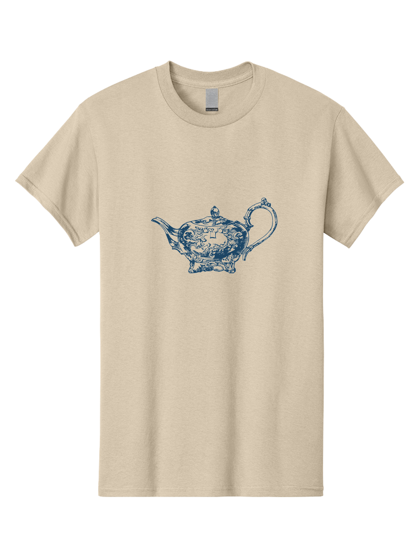 Victorian Tea Ritual Men'S Graphic Tee, 100% Cotton, Comfortable Casual Summer Wear, Machine Washable, Ornate Teapot, Aladdin'S Lamp, Magic Lamp, Teapot Design, Intricate Patterns, Genie'S Lamp, Fantasy Elements, Decorative Art, Vintage Style Aae779 29
