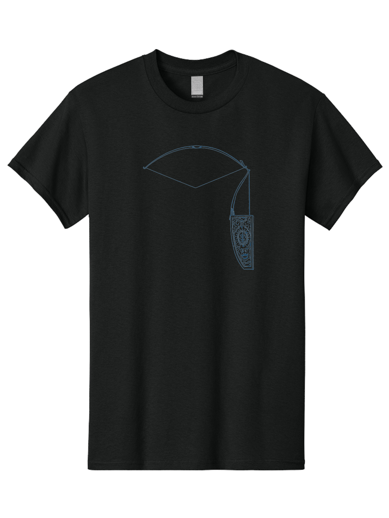 Vintage Archery Equipment Men'S Graphic Tee, 100% Cotton, Comfortable Casual Summer Wear, Machine Washable, Recurve Bow, Ornate Quiver, Archery Equipment, Hunting Gear, Decorative Design, Intricate Patterns, Bow And Arrow, Outdoor Adventure, Aae782 29