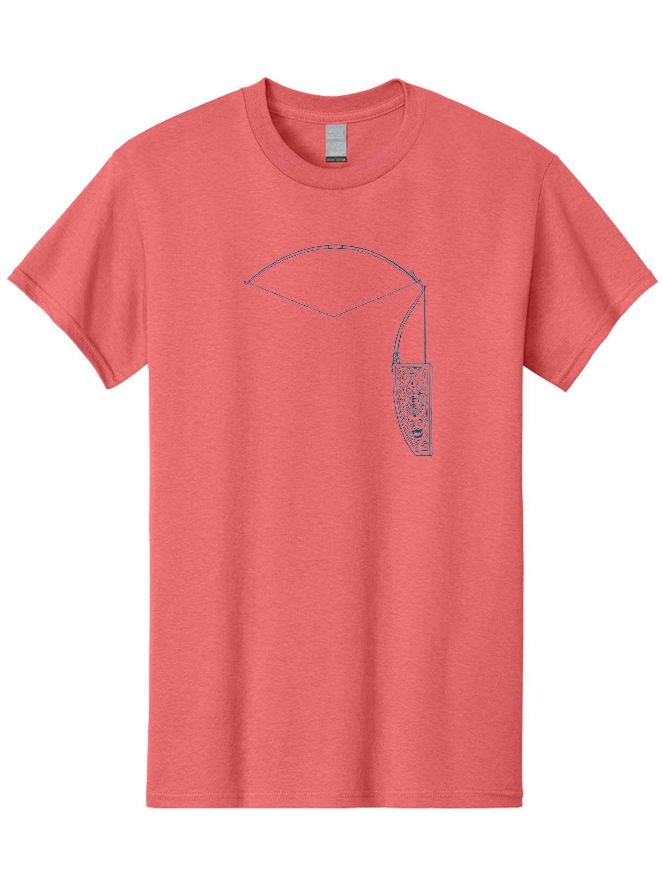 Vintage Archery Equipment Men'S Graphic Tee, 100% Cotton, Comfortable Casual Summer Wear, Machine Washable, Recurve Bow, Ornate Quiver, Archery Equipment, Hunting Gear, Decorative Design, Intricate Patterns, Bow And Arrow, Outdoor Adventure, Aae782 9