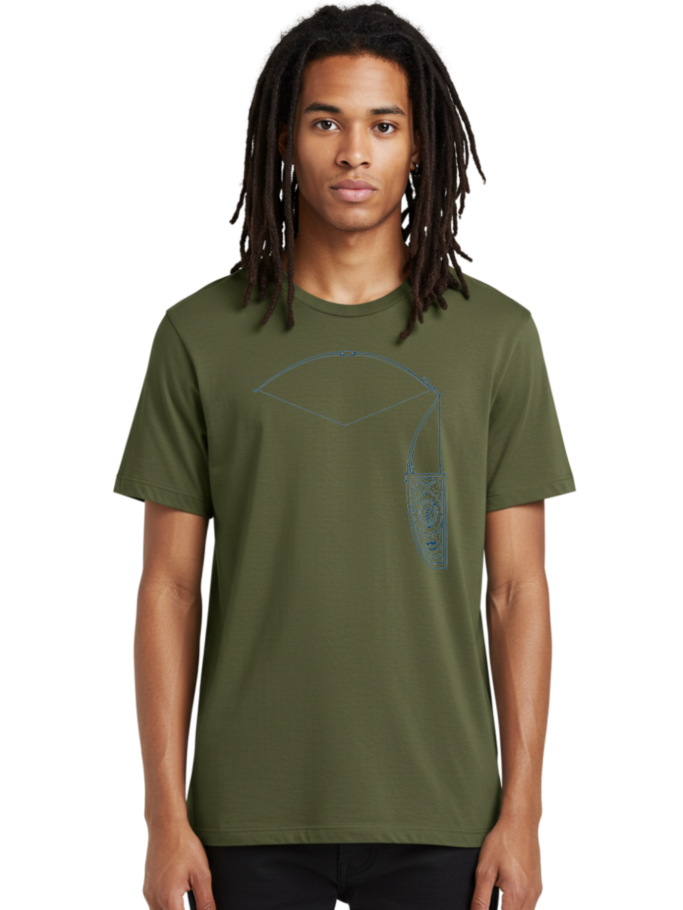 Vintage Archery Equipment Men'S Graphic Tee, 100% Cotton, Comfortable Casual Summer Wear, Machine Washable, Recurve Bow, Ornate Quiver, Archery Equipment, Hunting Gear, Decorative Design, Intricate Patterns, Bow And Arrow, Outdoor Adventure, Aae782 18
