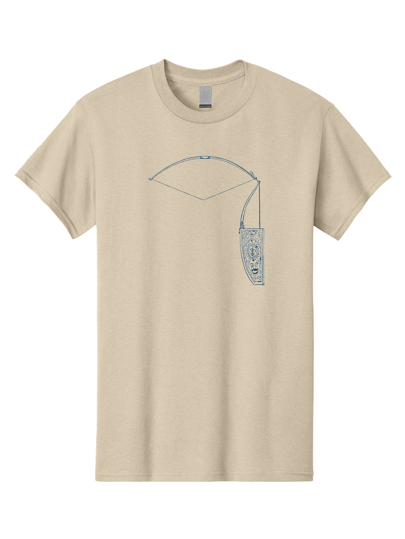 Vintage Archery Equipment Men'S Graphic Tee, 100% Cotton, Comfortable Casual Summer Wear, Machine Washable, Recurve Bow, Ornate Quiver, Archery Equipment, Hunting Gear, Decorative Design, Intricate Patterns, Bow And Arrow, Outdoor Adventure, Aae782 15
