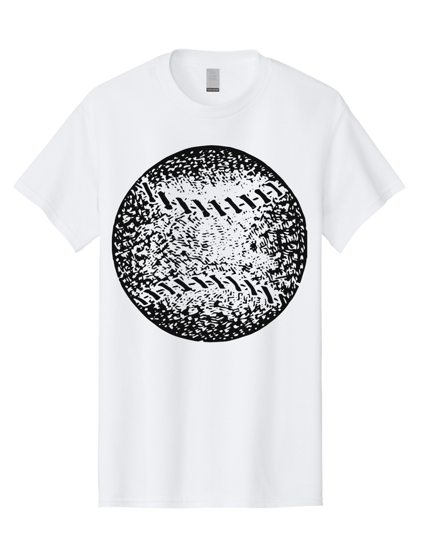 Vintage Baseball Men'S Graphic Tee, 100% Cotton, Comfortable Casual Summer Wear, Machine Washable, Baseball, Sports Equipment, Stitching Pattern, Texture, Black And Green, Graphic Illustration, Sports Theme, Team Sports Aae784 15