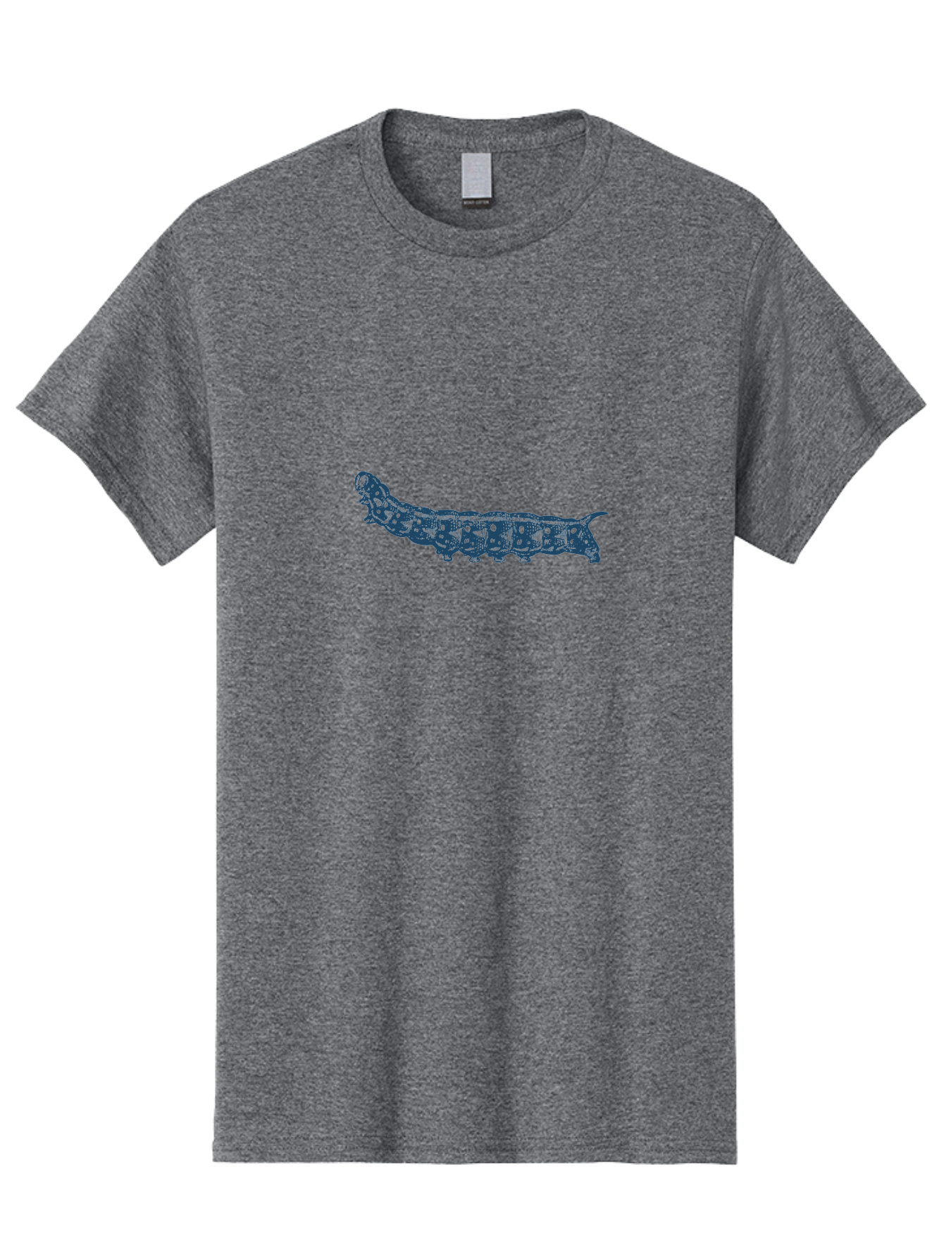 Vintage Caterpillar Sketch Men'S Graphic Tee, 100% Cotton, Comfortable Casual Summer Wear, Machine Washable, Caterpillar Illustration, Circuit Board Design, Abstract Art, Futuristic Insect, Technical Diagram, Blue Neon Glow, Tech Meets Nature Aae787 19