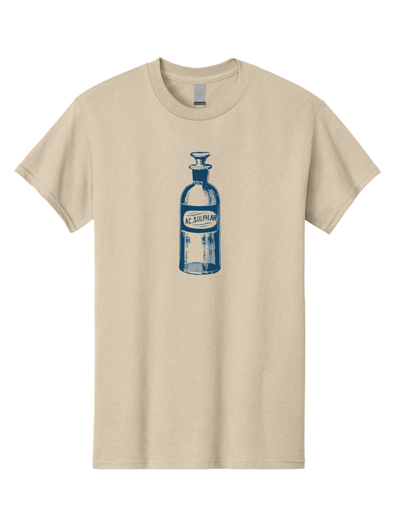 Vintage Chemist Bottle Men'S Graphic Tee, 100% Cotton, Comfortable Casual Summer Wear, Machine Washable, Vintage Apothecary Bottle, Glass Container, Stopper, Ac Sulphar Label, Retro Pharmacy, Antique Medicine, Old-Fashioned Cure, Aae788 13