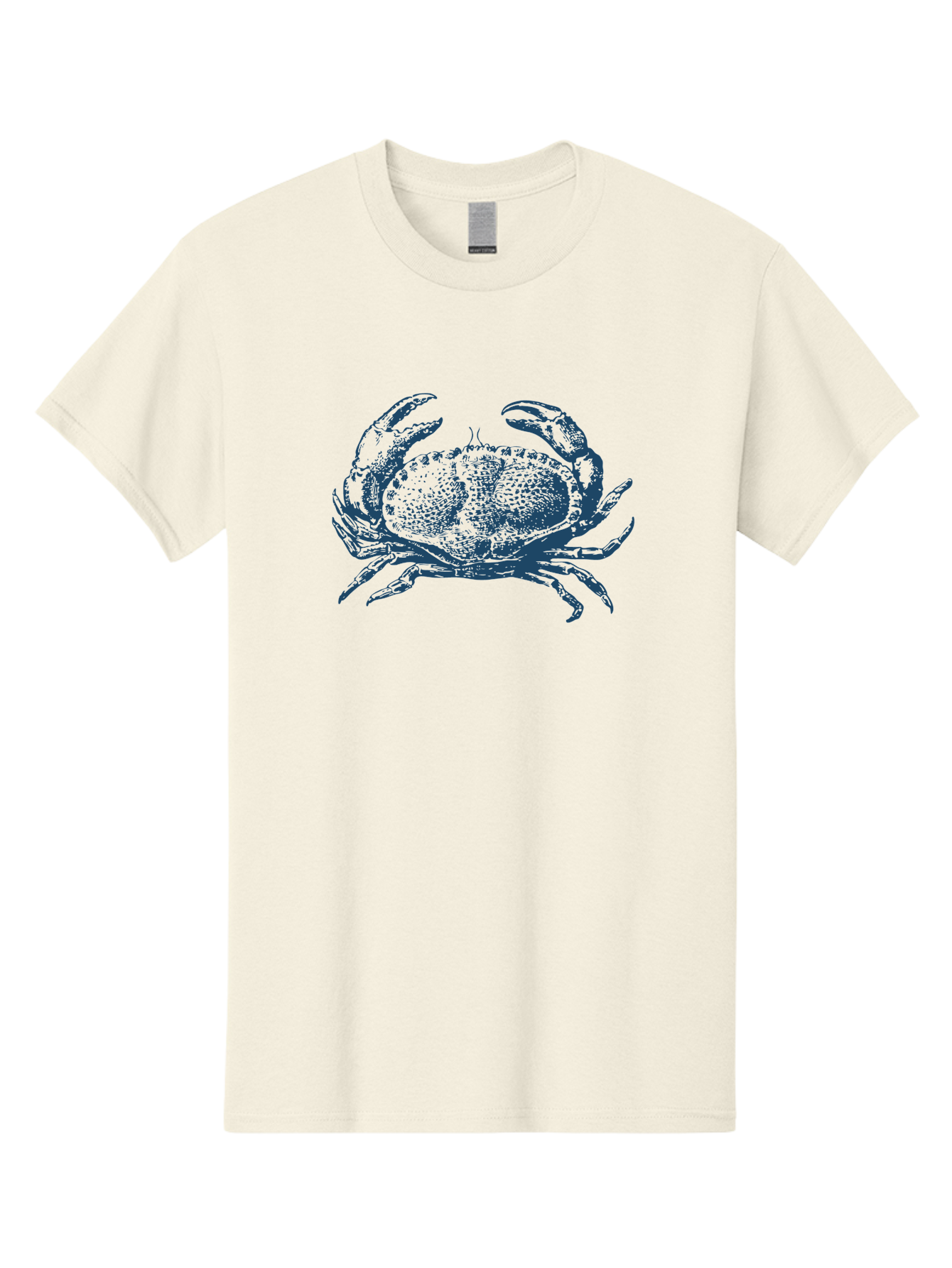 Vintage Coastal Crab Men'S Graphic Tee, 100% Cotton, Comfortable Casual Summer Wear, Machine Washable, Crab Graphic, Crustacean Illustration, Ocean Creature, Blue Crab, Sea Life, Pointillism Art, Detailed Drawing, Marine Animal Aae789 15