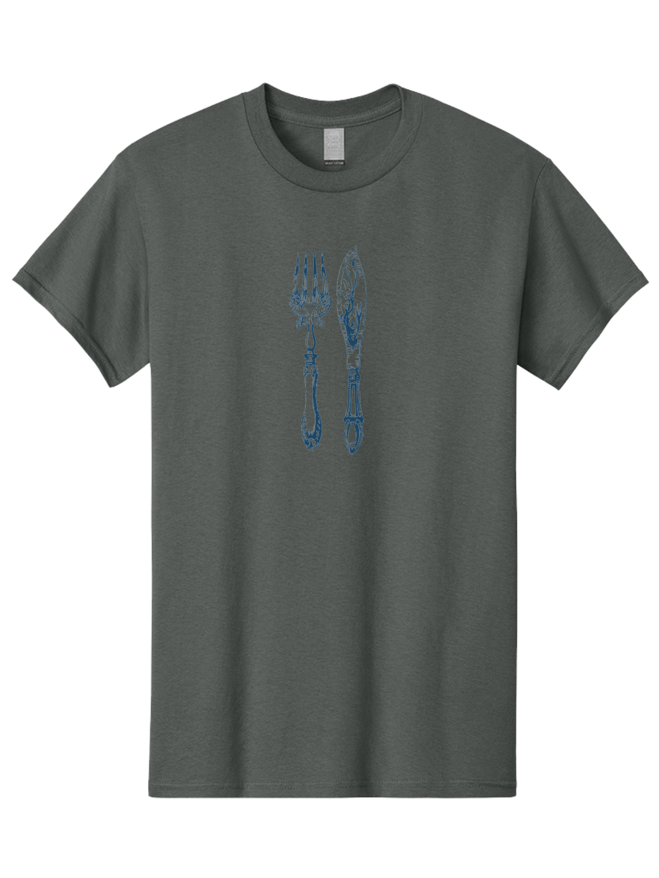 Vintage Cutlery Set Men'S Graphic Tee, 100% Cotton, Comfortable Casual Summer Wear, Machine Washable, Vintage Cutlery, Antique Fork, Ornate Knife, Fine Dining, Luxury Tableware, Elegant Design, Decorative Cutlery, Dinner Party Essentials Aae792 9