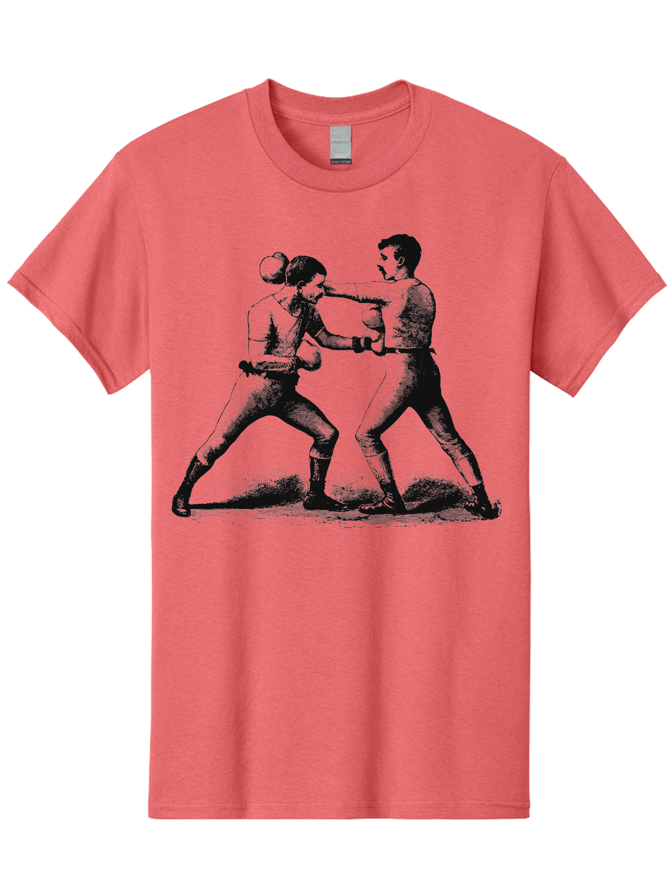 Vintage Fight Men'S Graphic Tee, 100% Cotton, Comfortable Casual Summer Wear, Machine Washable, Boxing Match, Sparring Boxers, Combat Sports, Martial Arts Training, Fighter Stance, Gloved Fists, Boxing Pose, Pugilism Aae795 9