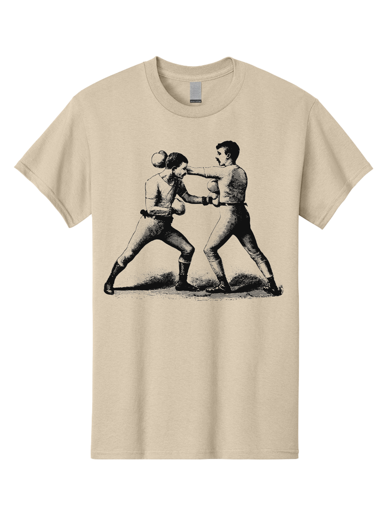 Vintage Fight Men'S Graphic Tee, 100% Cotton, Comfortable Casual Summer Wear, Machine Washable, Boxing Match, Sparring Boxers, Combat Sports, Martial Arts Training, Fighter Stance, Gloved Fists, Boxing Pose, Pugilism Aae795 17