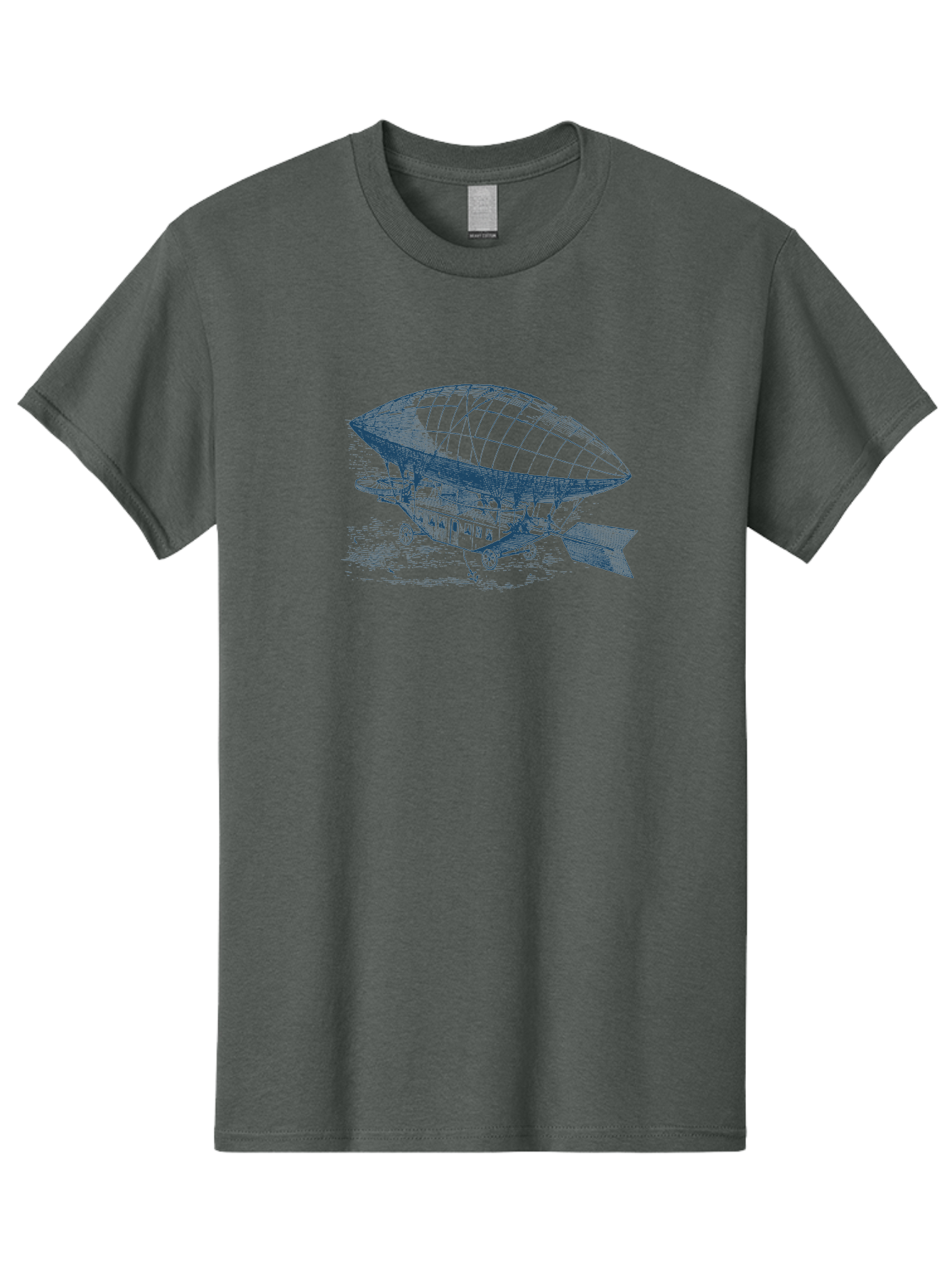 Vintage Hot Air Balloon Men'S Graphic Tee, 100% Cotton, Comfortable Casual Summer Wear, Machine Washable, Dirigible Balloon, Vintage Aircraft, Historical Aviation, Innovative Transportation, Early Flight Technology, Retro-Futuristic Design, Aae801 11