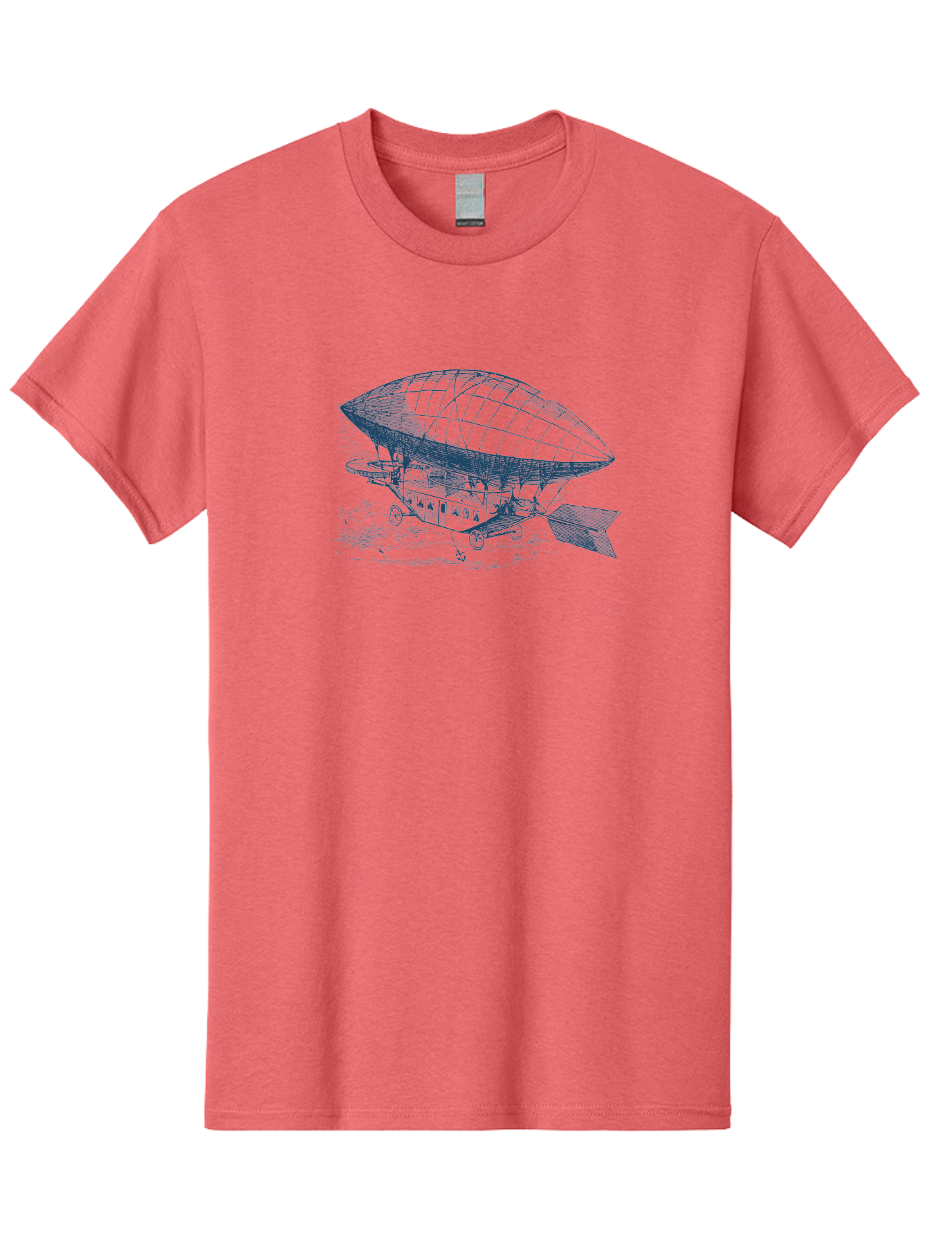 Vintage Hot Air Balloon Men'S Graphic Tee, 100% Cotton, Comfortable Casual Summer Wear, Machine Washable, Dirigible Balloon, Vintage Aircraft, Historical Aviation, Innovative Transportation, Early Flight Technology, Retro-Futuristic Design, Aae801 27