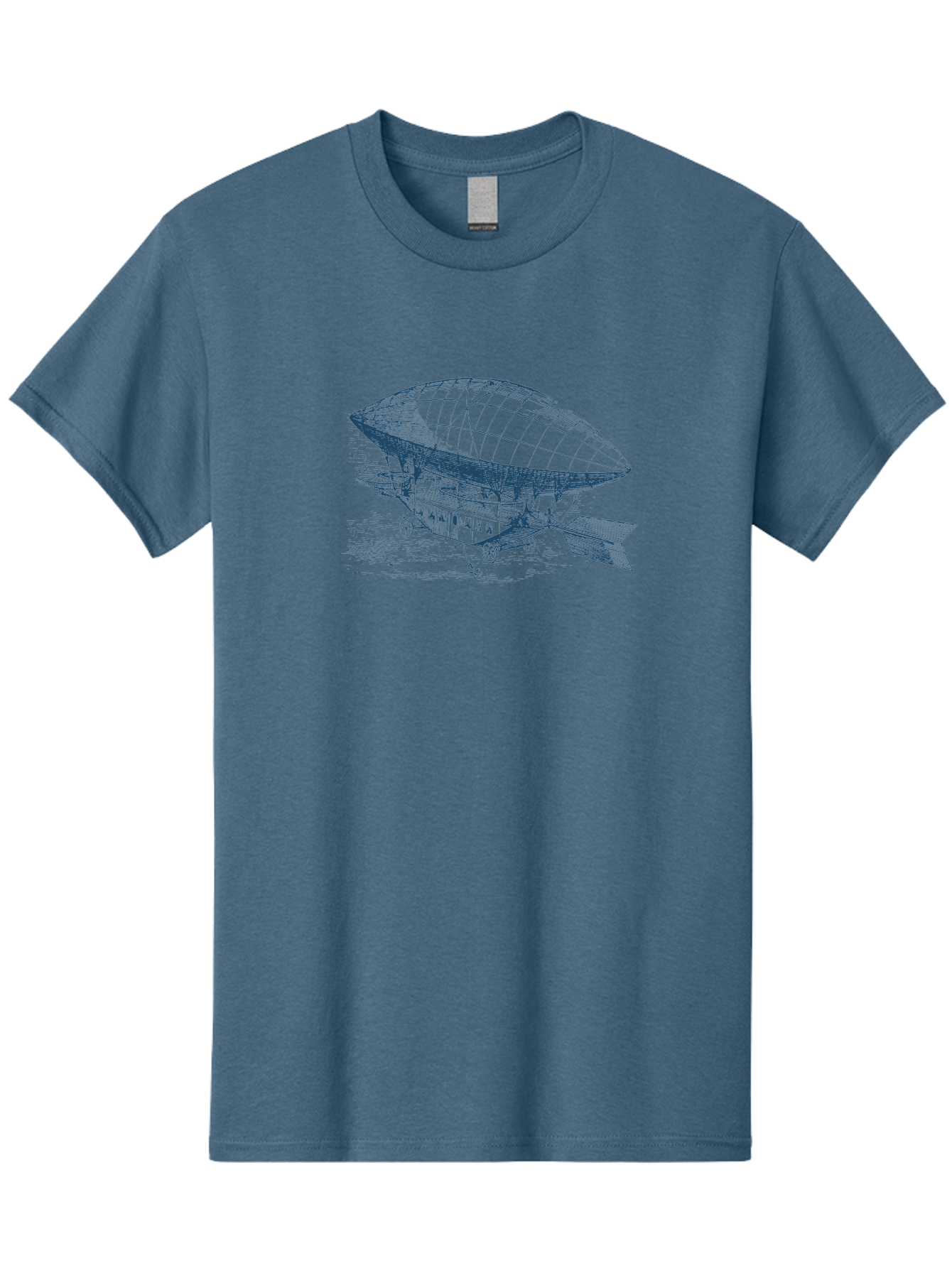 Vintage Hot Air Balloon Men'S Graphic Tee, 100% Cotton, Comfortable Casual Summer Wear, Machine Washable, Dirigible Balloon, Vintage Aircraft, Historical Aviation, Innovative Transportation, Early Flight Technology, Retro-Futuristic Design, Aae801 9