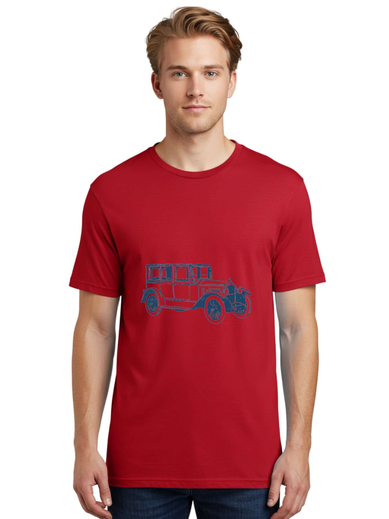 Vintage Motorcar 2 Men'S Graphic Tee, 100% Cotton, Comfortable Casual Summer Wear, Machine Washable, Vintage Car, Classic Automobile, Antique Vehicle, Retro Transportation, Old-Fashioned Car, Nostalgic Ride Aae804 26