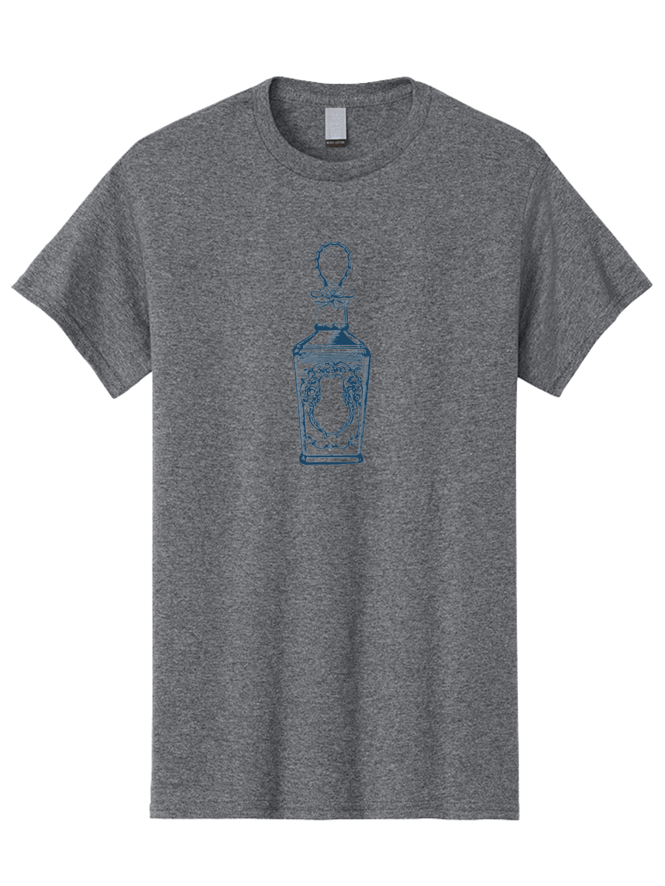 Vintage Perfume Bottle Men'S Graphic Tee, 100% Cotton, Comfortable Casual Summer Wear, Machine Washable, Luxury Decanter, Ornate Glassware, Elegant Design, Sophisticated Style, Vintage Flair, Decorative Stopper, Premium Liquor Bottle, Aae806 19